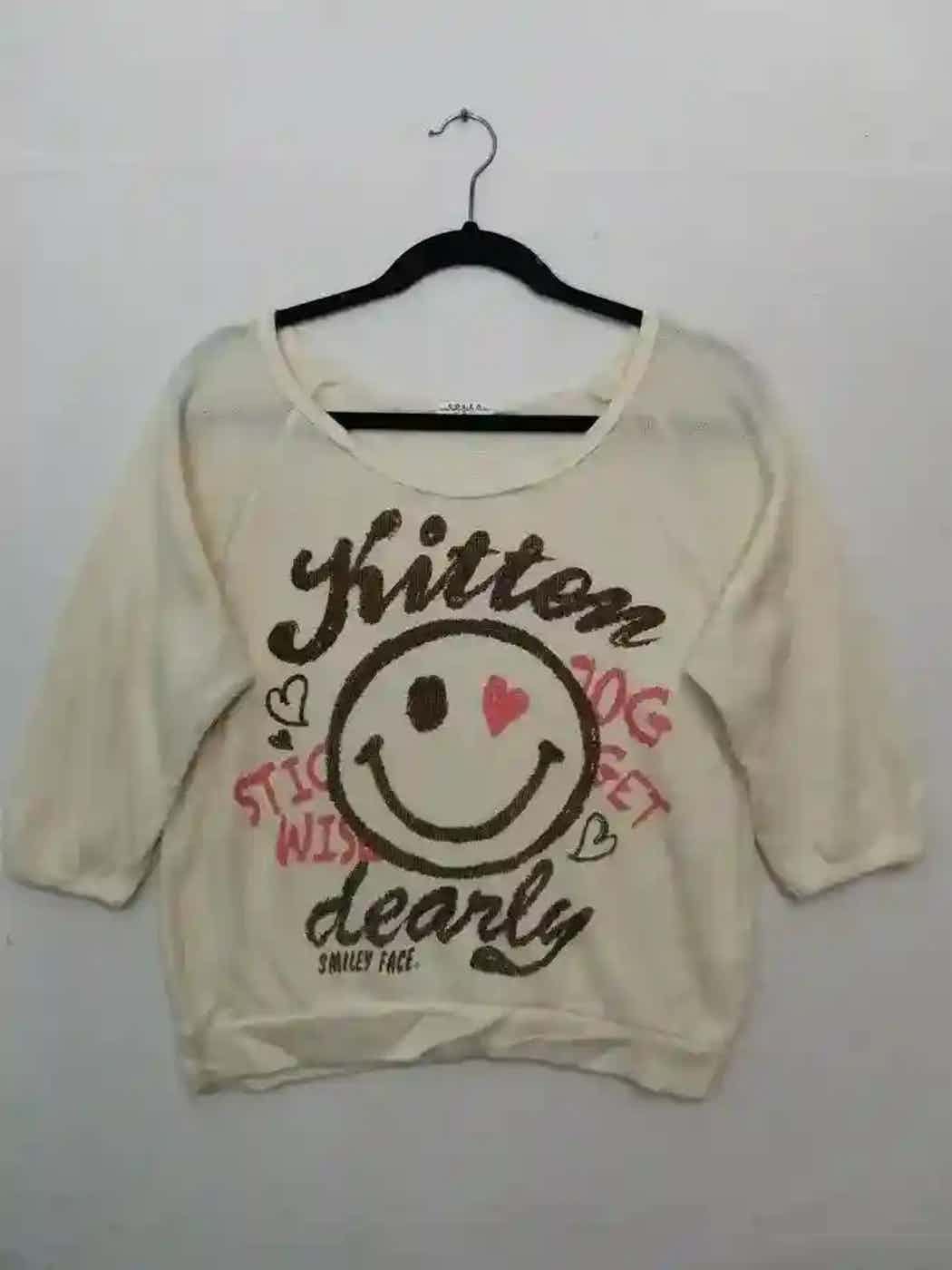 Japanese Brand Vintage Colza Smiley Sweatshirt Size US S / EU 44-46 / 1 - 1 Thumbnail