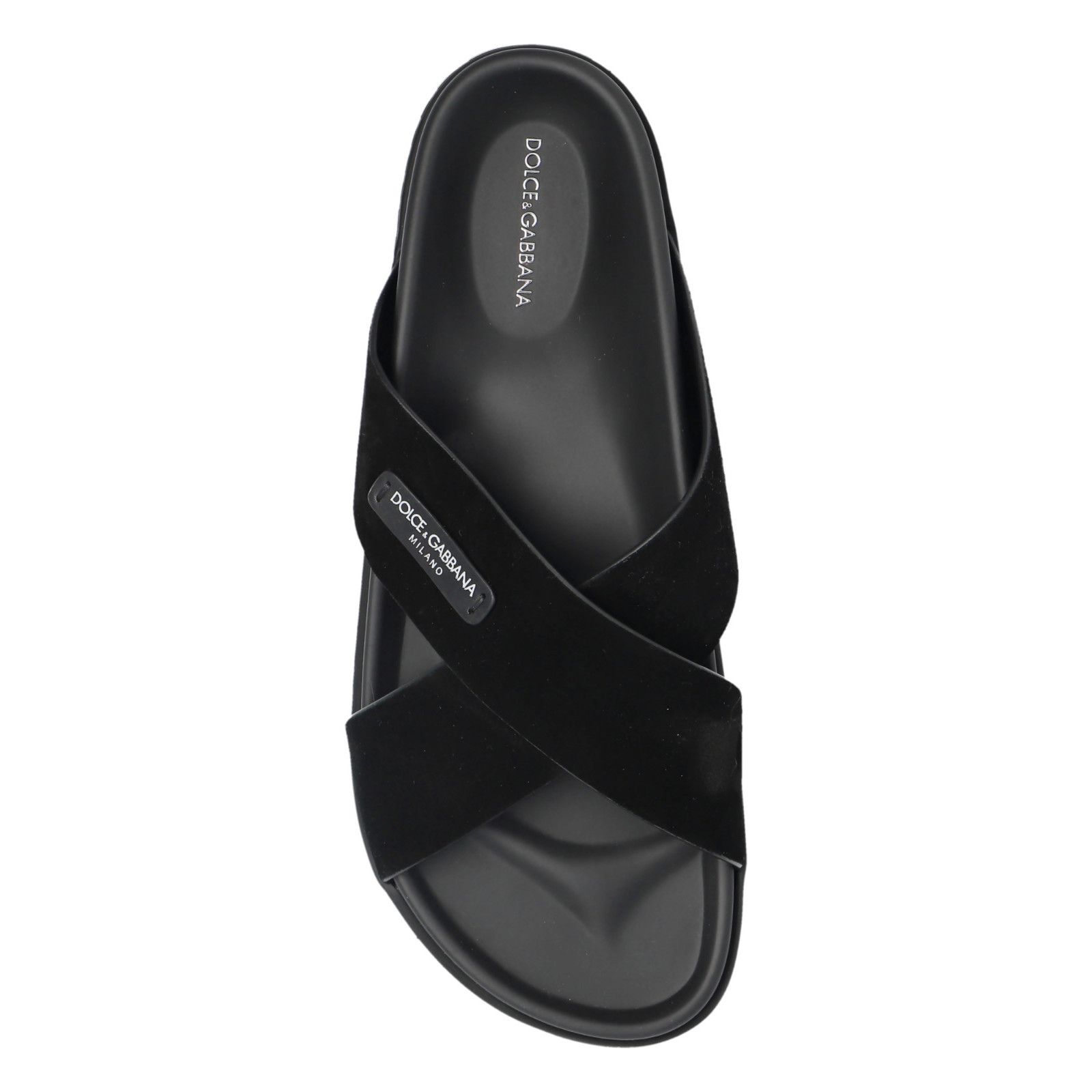 Dolce & Gabbana DOLCE&GABBANA Black Slides New & Authentic (Men's size:8;) Size US 8 / EU 41 - 4 Thumbnail