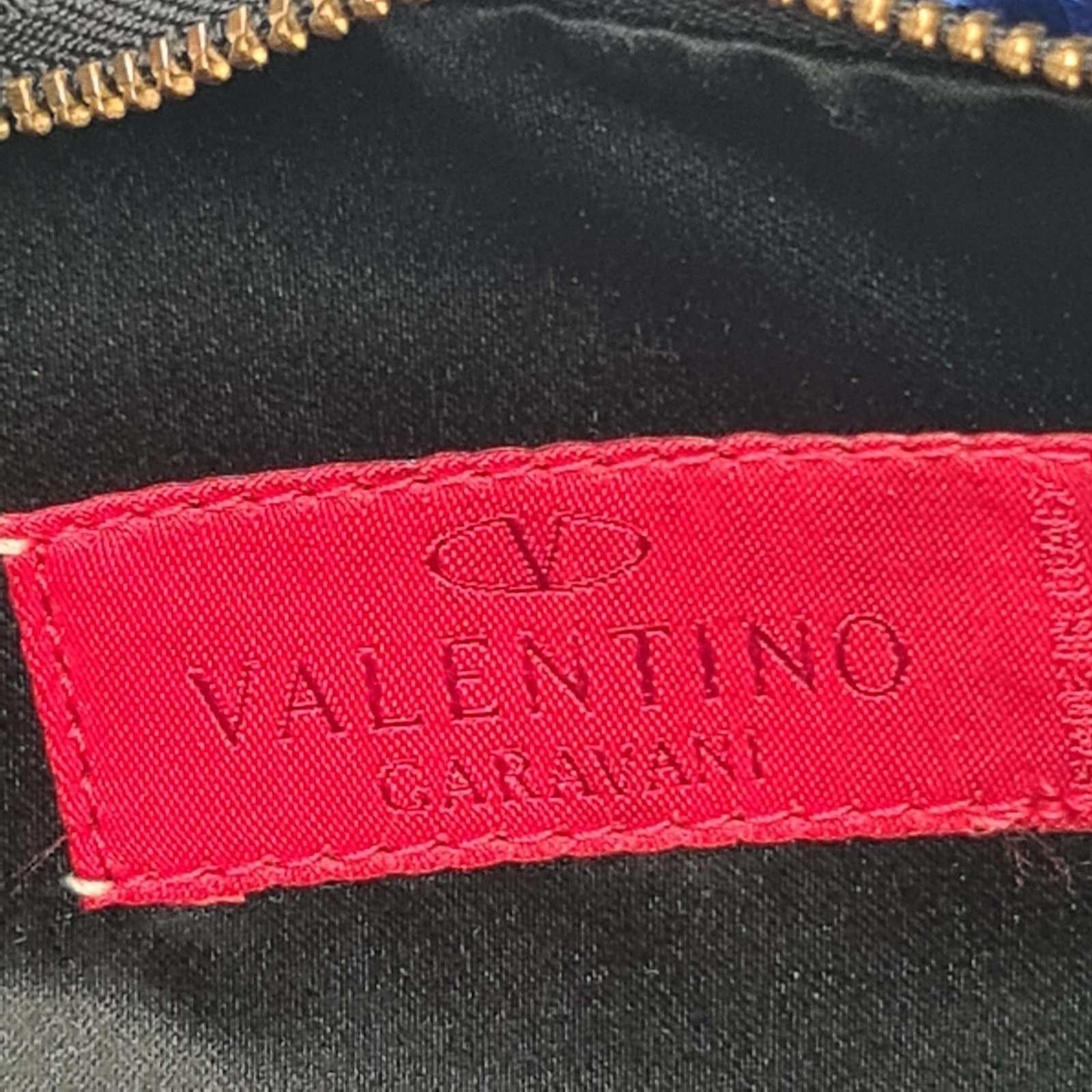 Valentino Valentino Garavani Blue Snakeskin Clutch Bow Bag Size ONE SIZE - 9 Thumbnail