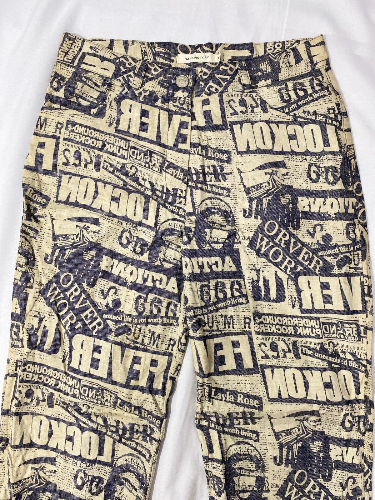 Hysteric Glamour Japanese Brand Darkvictory God Save The Queen NewsPaper Size US 29 - 6 Thumbnail