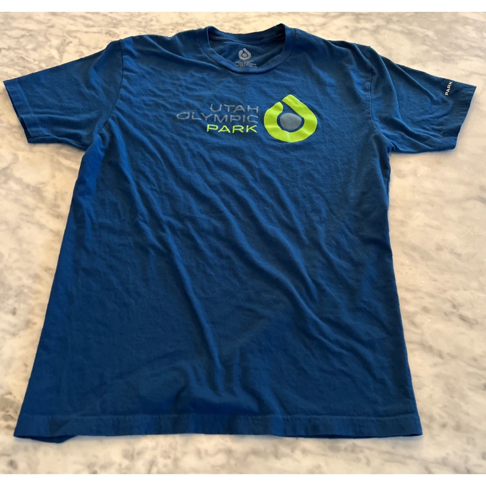 Vintage PARK Women's Blue Graphic T-Shirt Skiing Casual Short Sleeve Size L Size L / US 10 / IT 46 - 3 Thumbnail