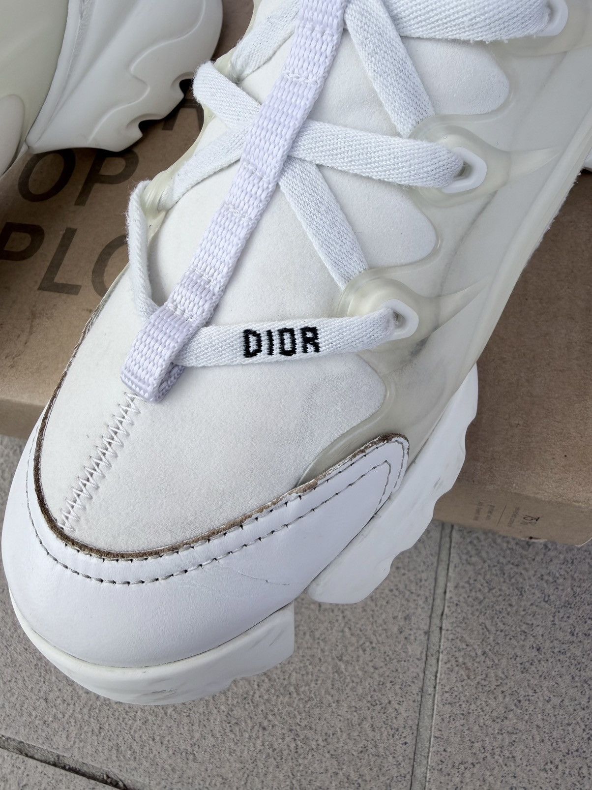 Dior Christian Dior D-Connect Sneakers Leather Women's Shoes Size US 8 / IT 38 - 16 Thumbnail