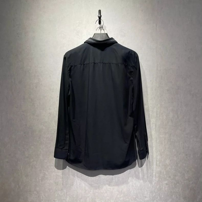 Givenchy Givenchy Logo Embroidered Long Sleeve Shirt with Collar Size US M / EU 48-50 / 2 - 2 Thumbnail