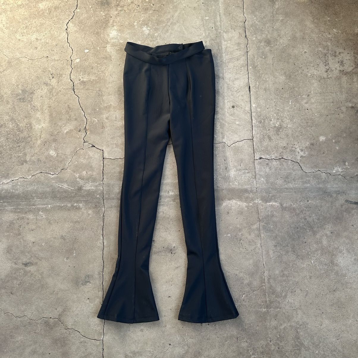 H&M × Mugler Black cut off flared pants Size 28" / US 6 / IT 42 - 5 Thumbnail