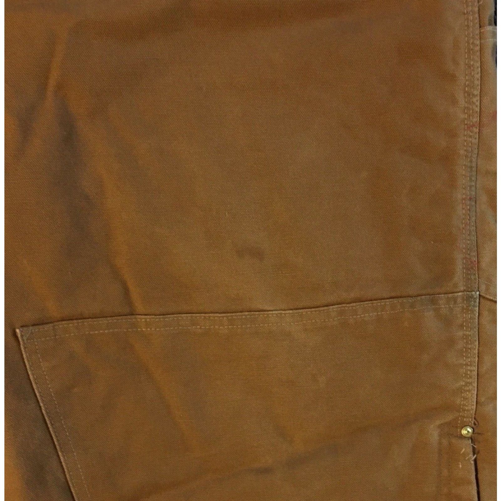 Carhartt VINTAGE Carhartt Overalls 52 USA Beige Quilt Lined 80s 90s Grunge Trucker Biker Punk Workwear Jeans Men Size US 36 / EU 52 - 4 Thumbnail
