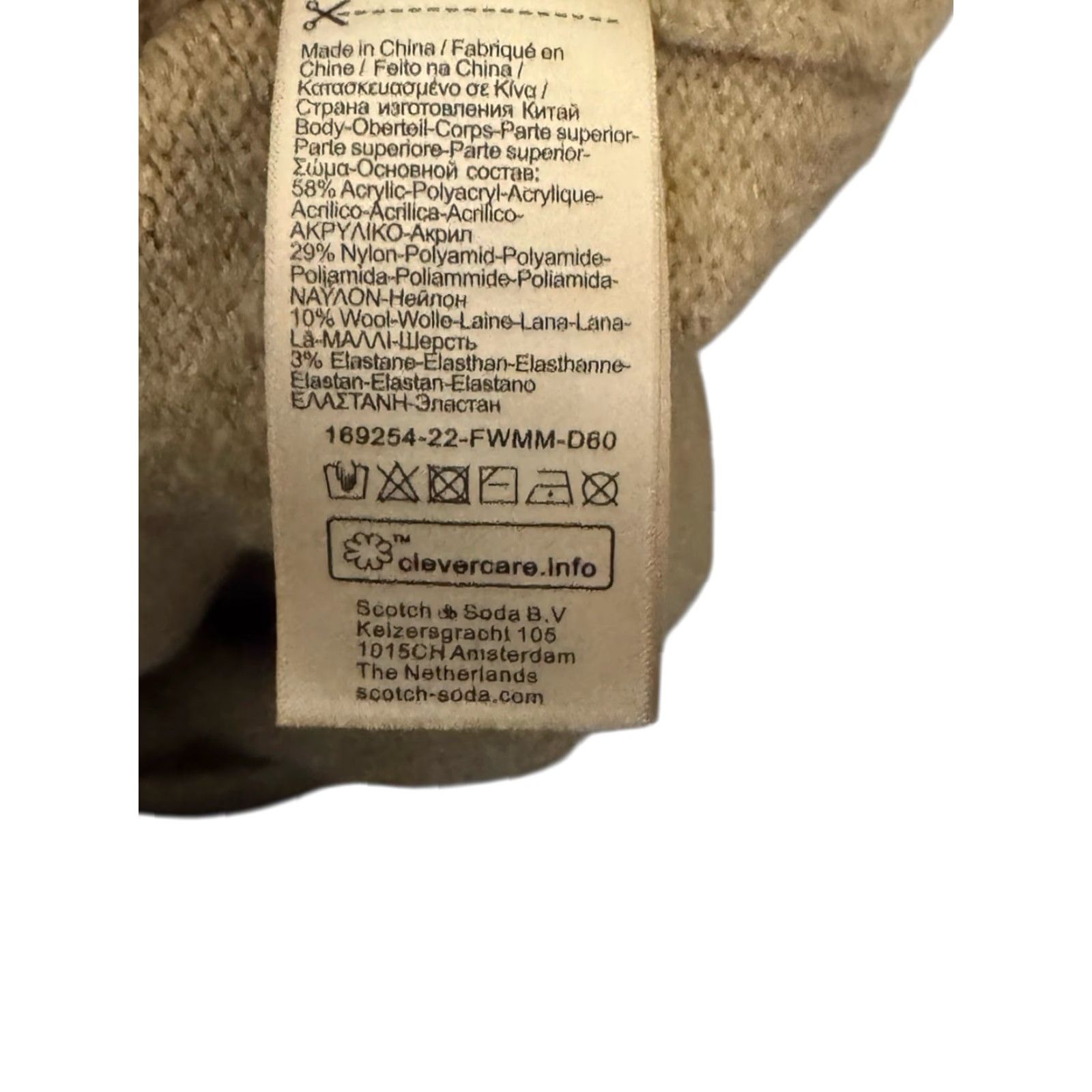 Scotch & Soda Scotch & Soda Amsterdam Soft Knit Regular Fit Sweater Mens Size S Yellow Crew Neck Long Sleeve Pullover Knit Shirt Size US S / EU 44-46 / 1 - 7 Thumbnail