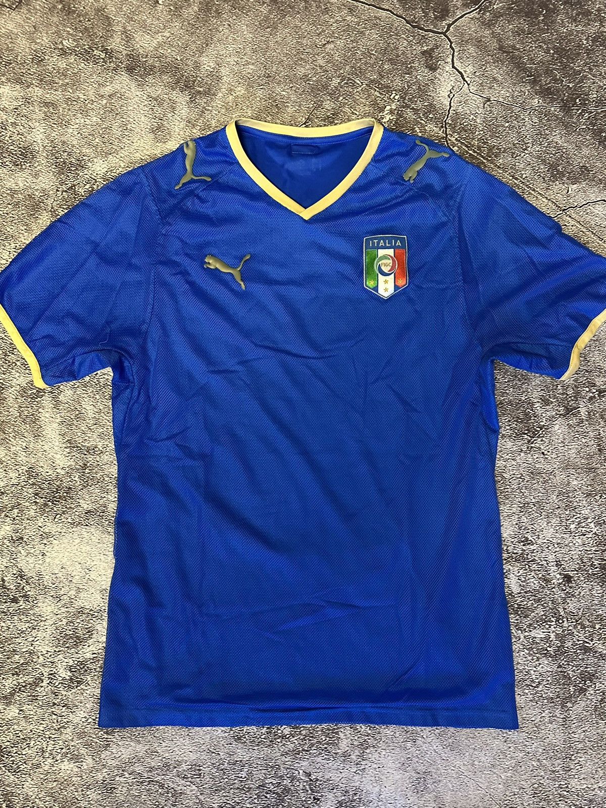Puma Vintage Puma Italia Soccer Jersey T-shirt tee Italy Size US S / EU 44-46 / 1 - 1 Thumbnail