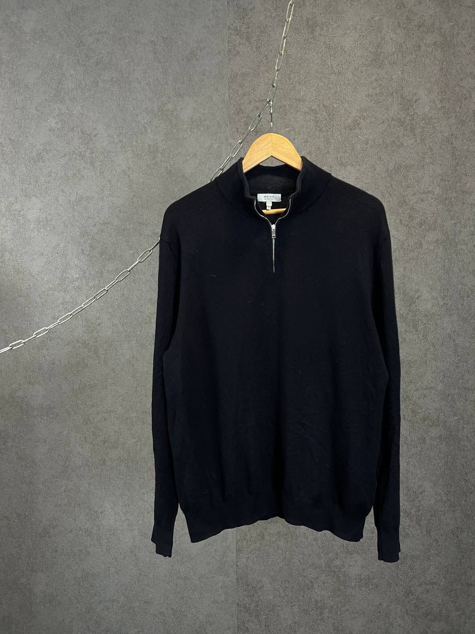 Reiss Reiss 1/3 zip merino wool designer sweater Size US XXL / EU 58 / 5 - 1 Thumbnail