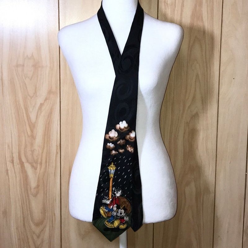 Mickey Unlimited Disney Mickey Unlimited Silk Wide Necktie Size ONE SIZE - 2 Thumbnail