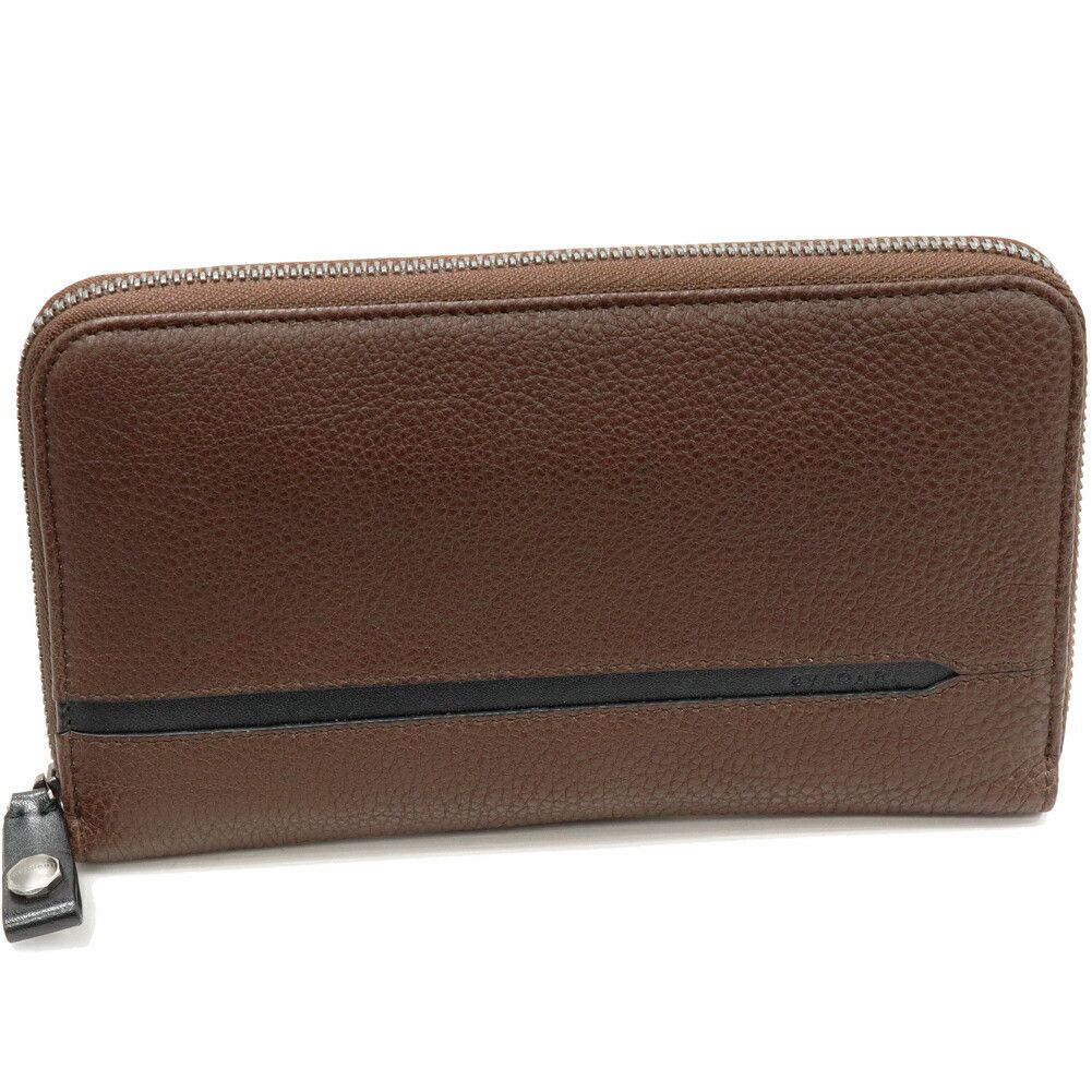 Bvlgari Bvlgari BVLGARI Octo Calf Leather Long Zip Wallet Leather Long Wallet 37858 DUTY FREE for USA Size ONE SIZE - 1 Thumbnail