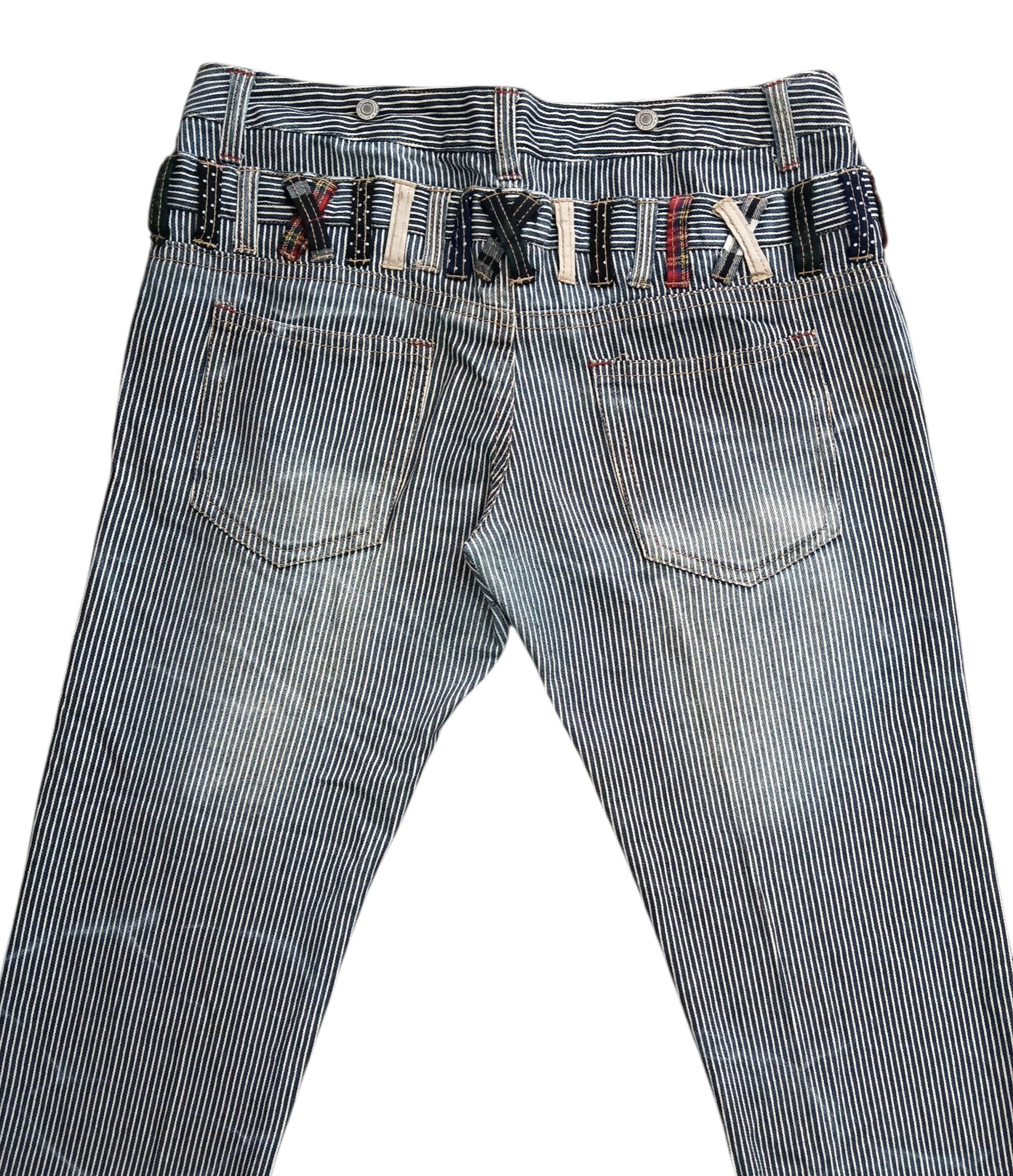 Other Double Waist Striped Jeans Size US 38 / EU 54 - 7 Thumbnail