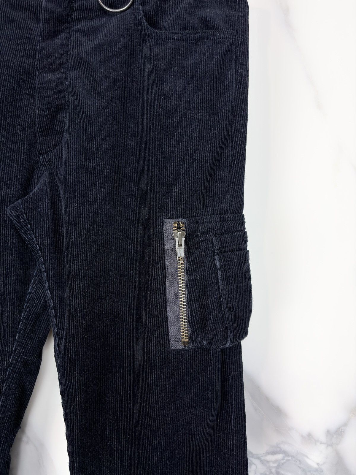 Raf Simons AW04 Raf Simons Waves Corduroy Ma-1 Cargo Pocket Pants Size US 30 / EU 46 - 5 Thumbnail