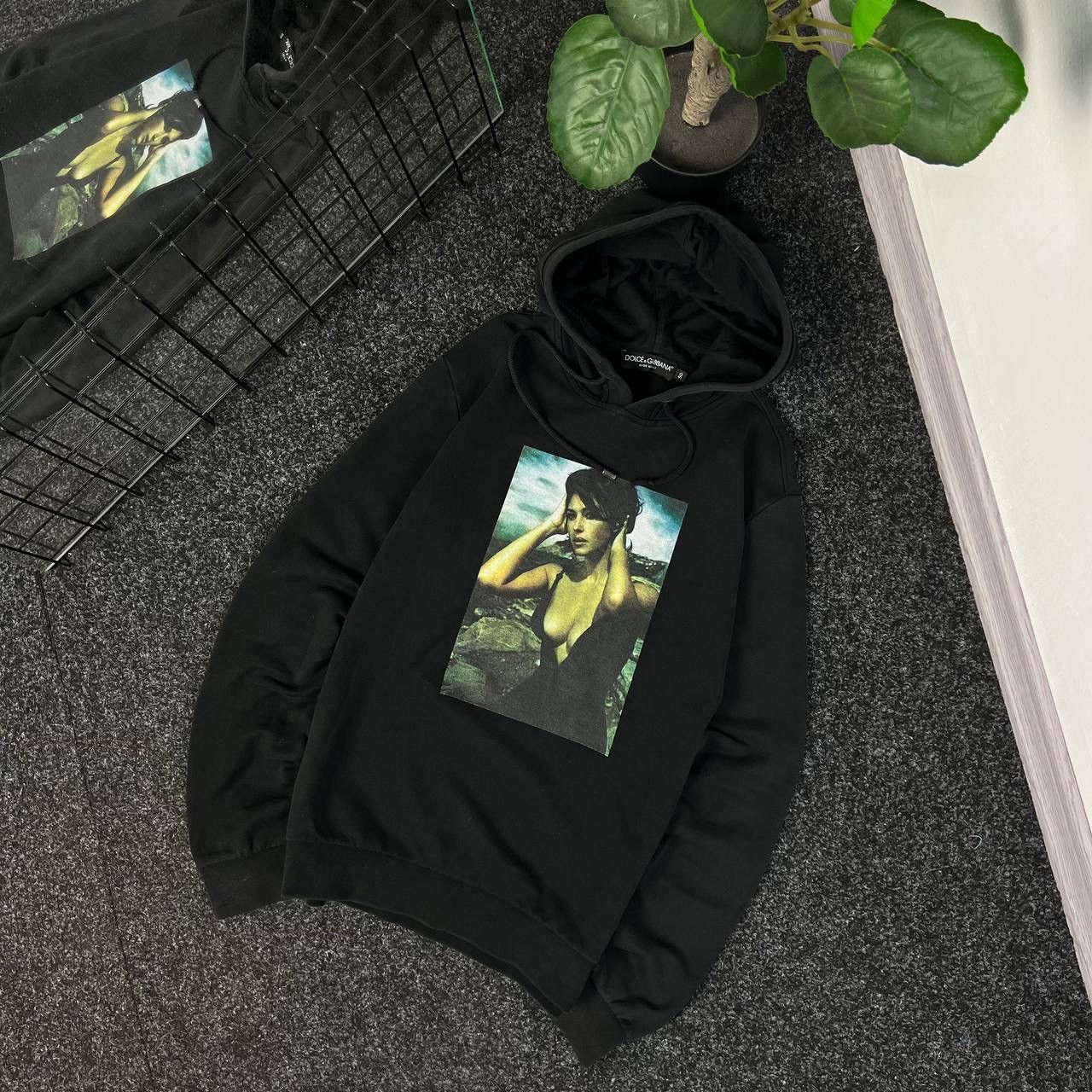 Dolce Gabbana MONICA BELLUCI Big Print Hoodie Y2k