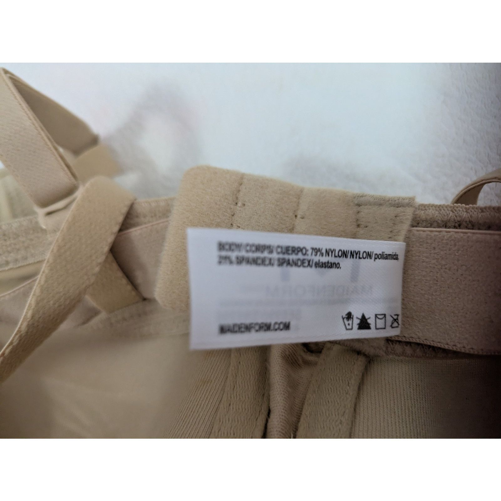 Target Basics Maidenform 5 Way Strapless Bra Beige 36C Detachable Straps Size ONE SIZE - 7 Thumbnail