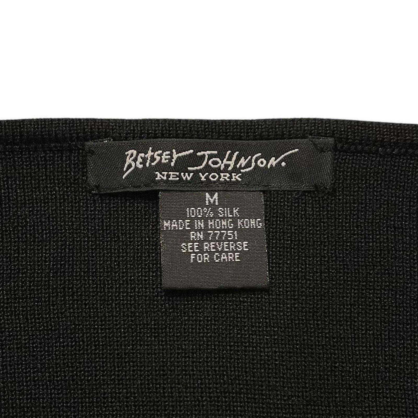 Betsey Johnson VTG 90s Betsey Johnson New York 100% silk full-zip cardigan Size M / US 6-8 / IT 42-44 - 8 Thumbnail