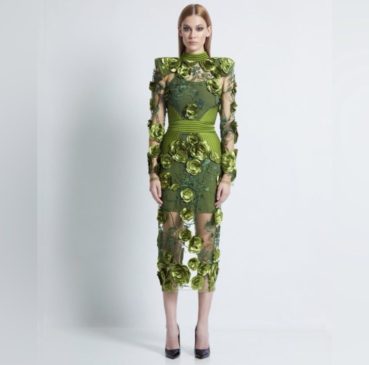 Other Zhivago Floral-Embellished Vendetta Dress size 6 Size M / US 6-8 / IT 42-44 - 2 Thumbnail