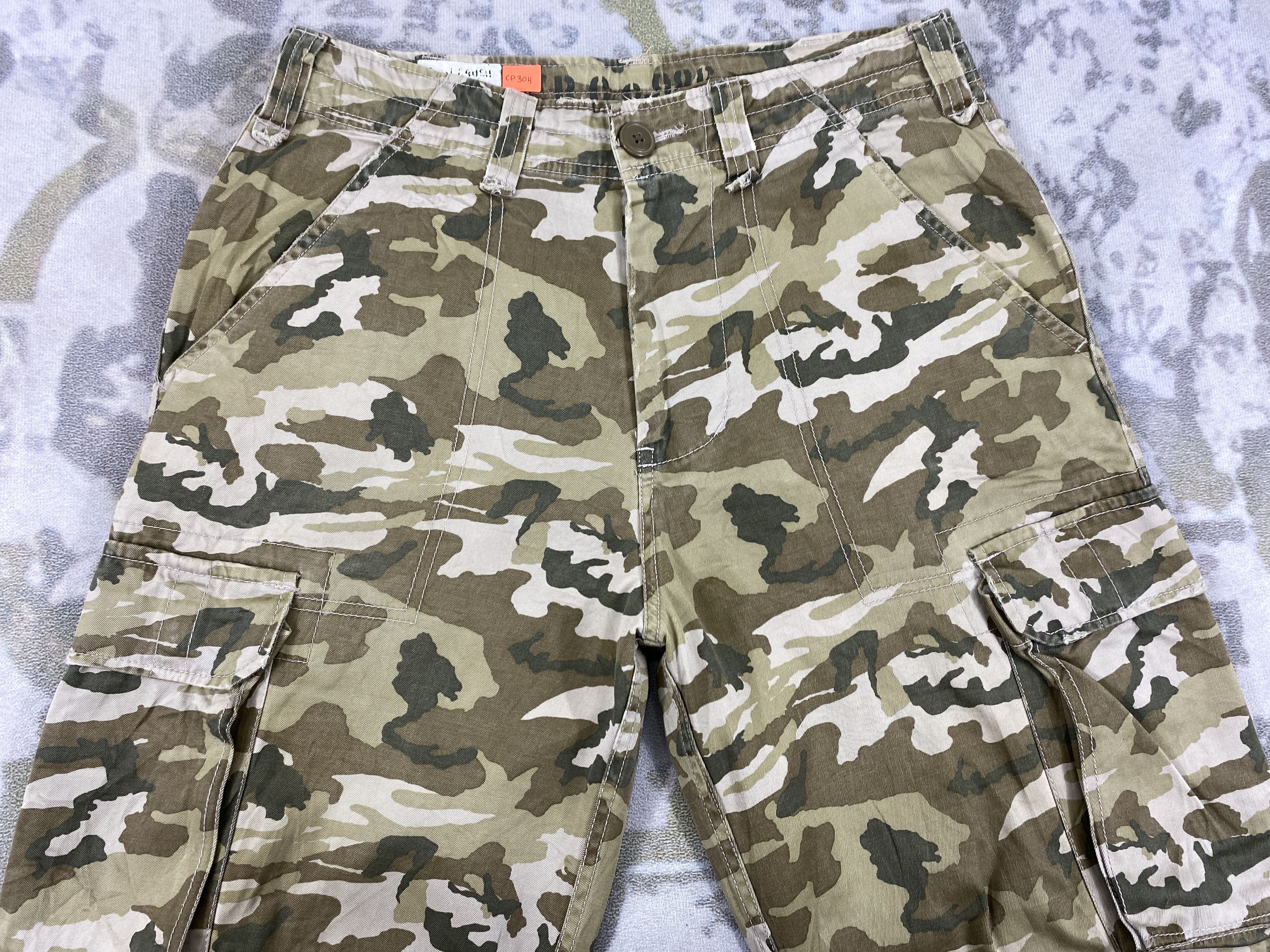 Japanese Brand Real Crush Clothing Camo Cargo Pants -CP304 Size US 32 / EU 48 - 3 Thumbnail
