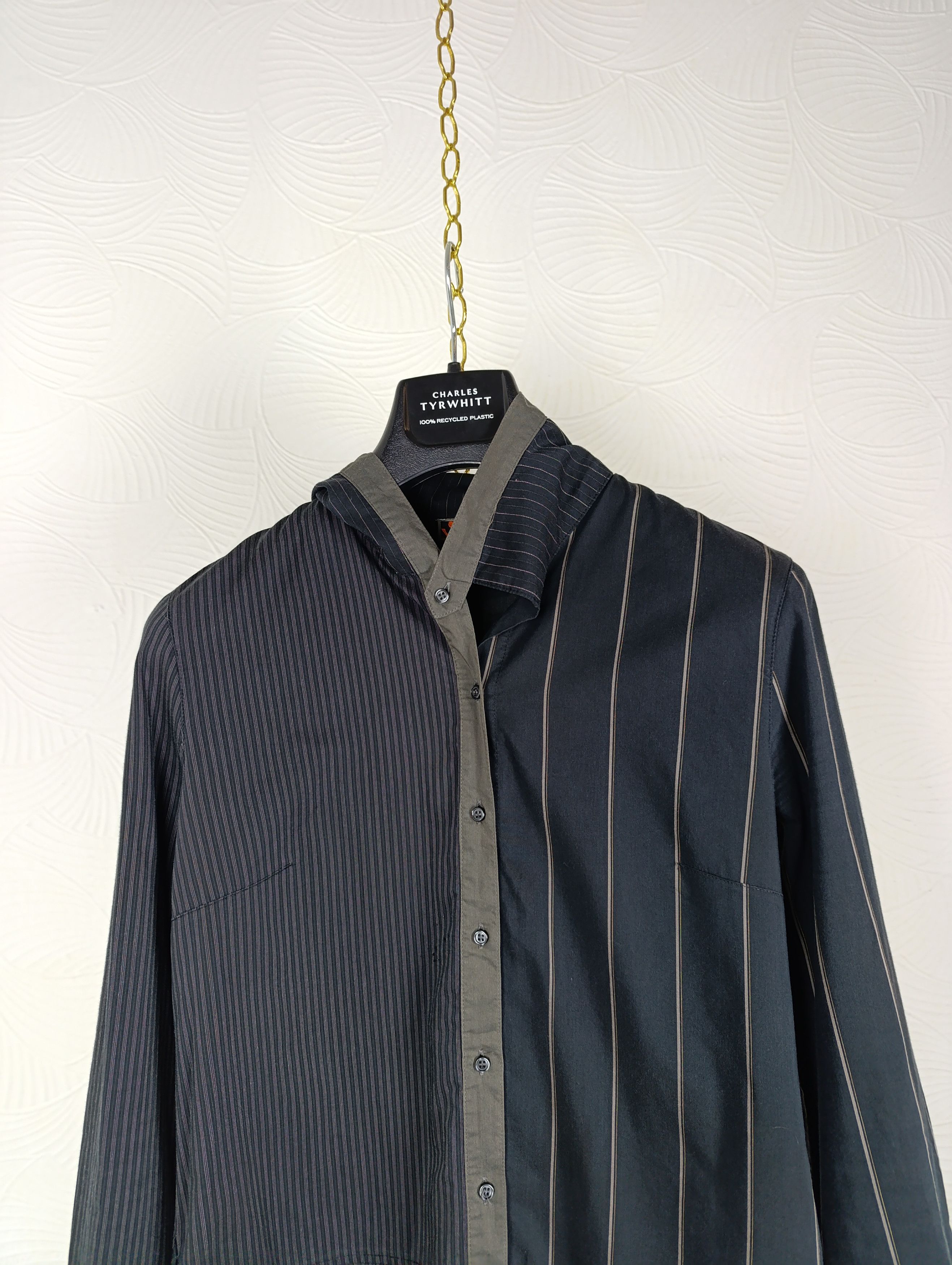 Cop Copine COP COPINE 1989 RECYCLED CUT AND SEW ASYMMETRIC LONG SHIRT Size S / US 4 / IT 40 - 2 Thumbnail