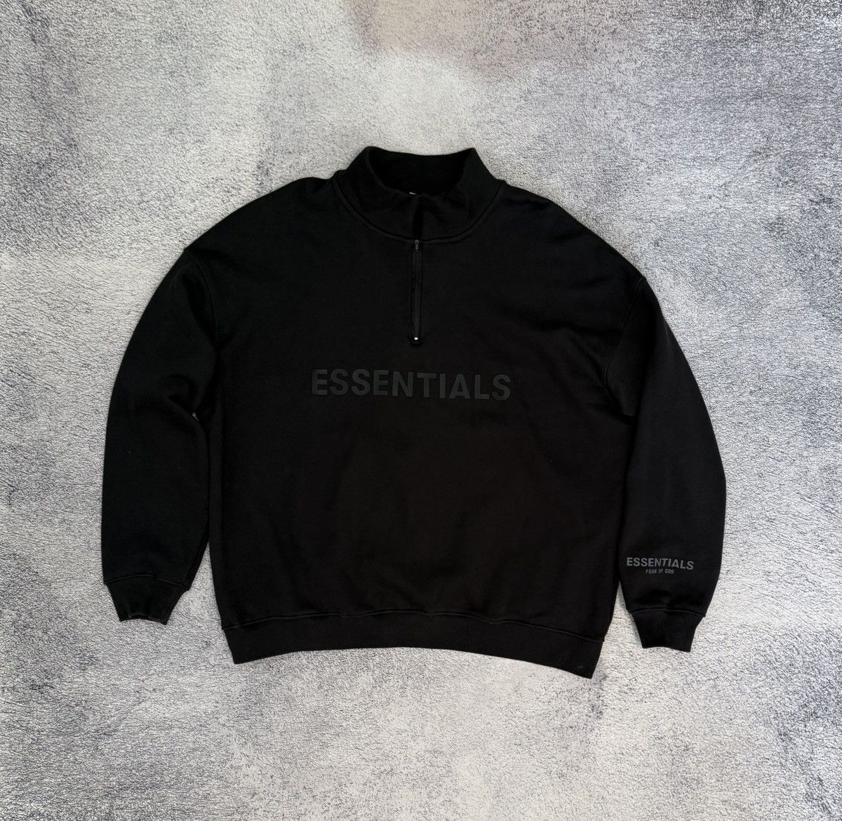 Other Essentials Fear OF Good Style Oversized Half Zip Sweatshirt Size US L / EU 52-54 / 3 - 1 Thumbnail