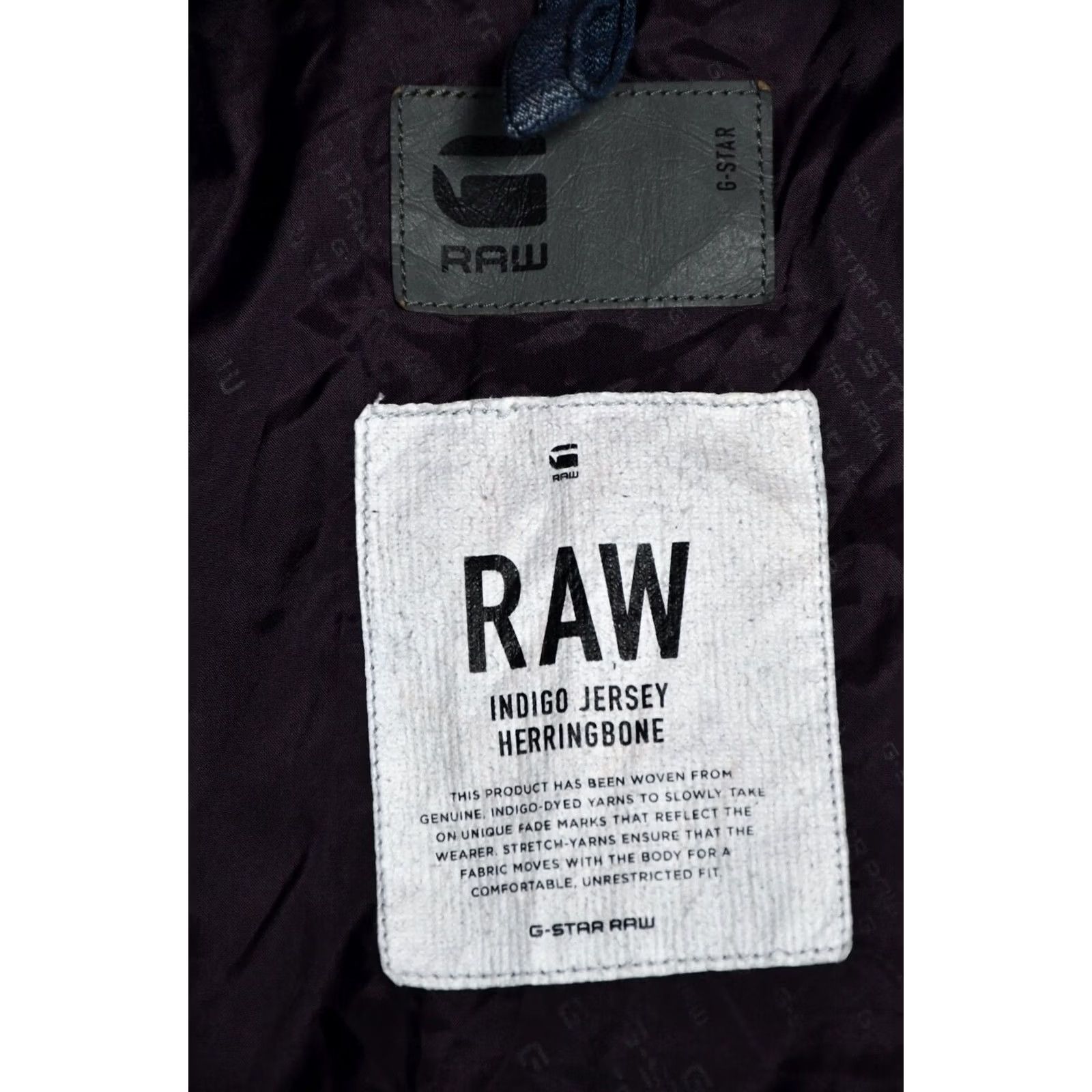 G-Star G-Star Coban Sweat Cropped Blazer Indigo Jersey Herringbone Mens S Blue Vintage No Size US S / EU 44-46 / 1 - 5 Thumbnail