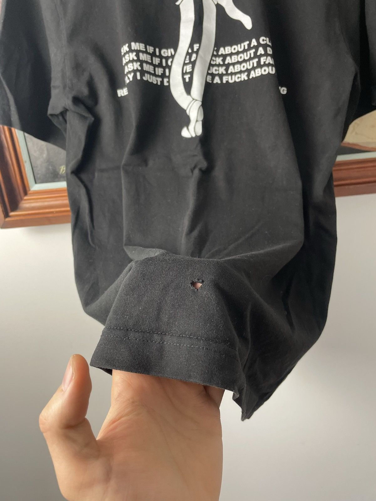 GHOSTEMANE Ghostemane Ask me if I give a fuck Rap Trash Tee Custom Y2k Size US M / EU 48-50 / 2 - 4 Thumbnail