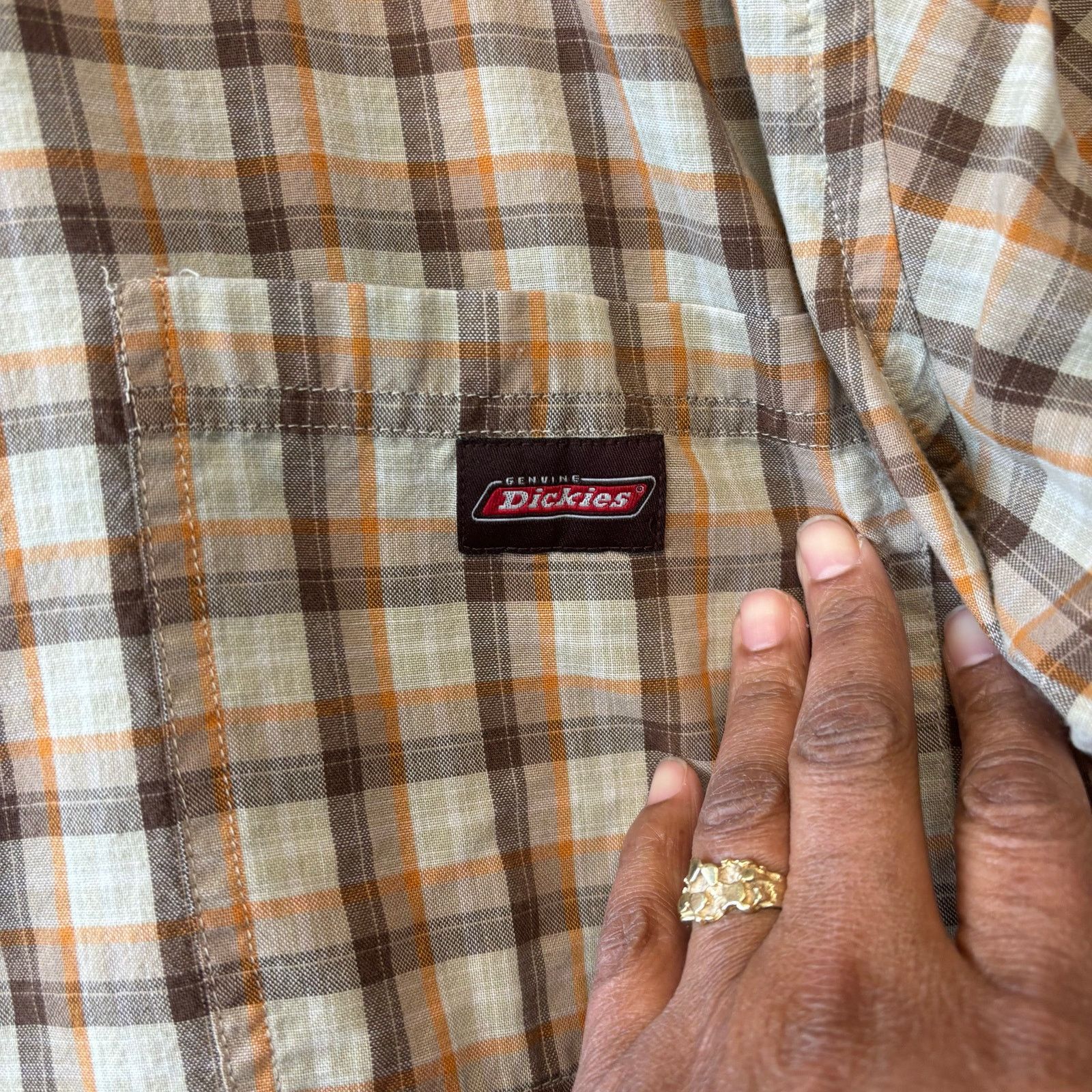Dickies Dickies Plaid Casual Button Up Dress Shirt Mens 2XL Skater Size US XXL / EU 58 / 5 - 2 Thumbnail