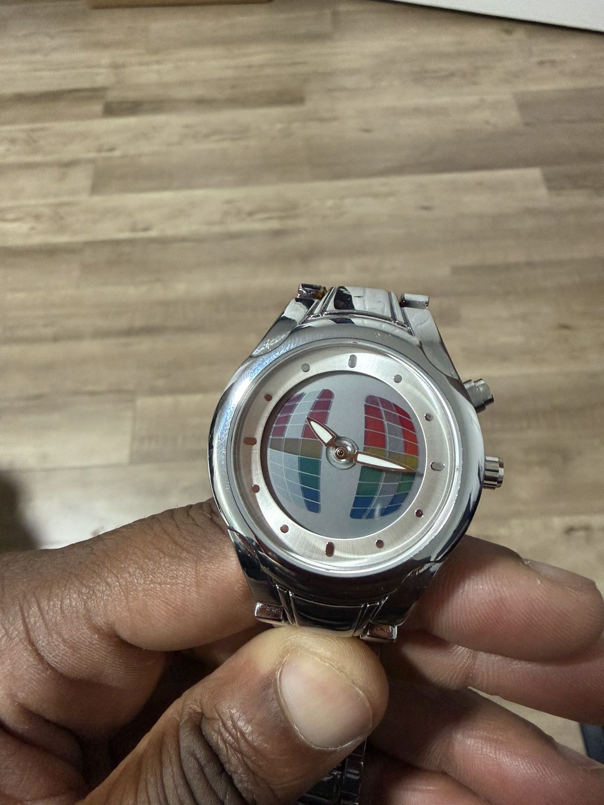 Vintage Y2K Pointer Number Dual Display Quartz Watch Stainless Steel Size ONE SIZE - 2 Thumbnail