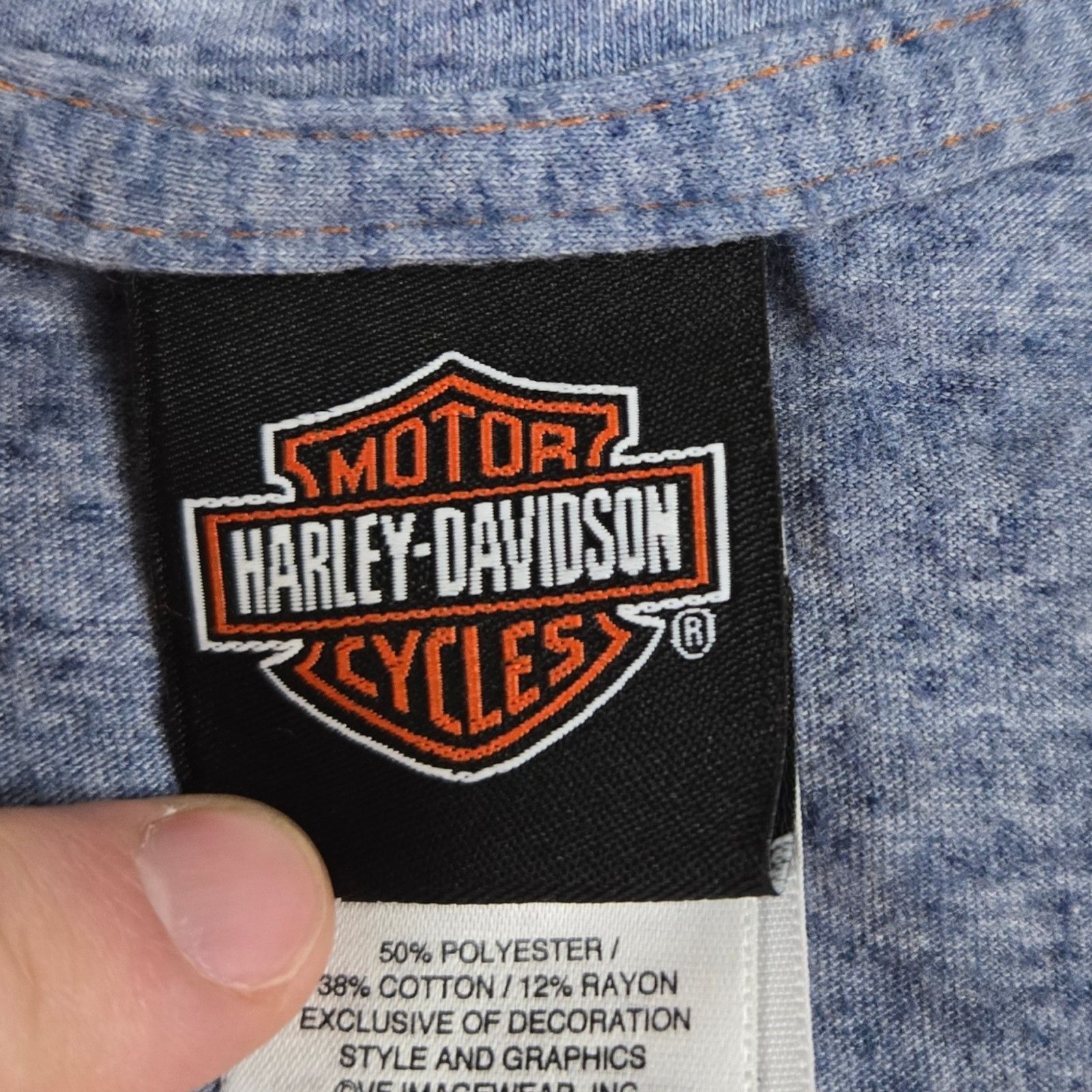Harley Davidson Harley Davidson Blue Eagle T-Shirt Size Medium Size M / US 6-8 / IT 42-44 - 6 Thumbnail