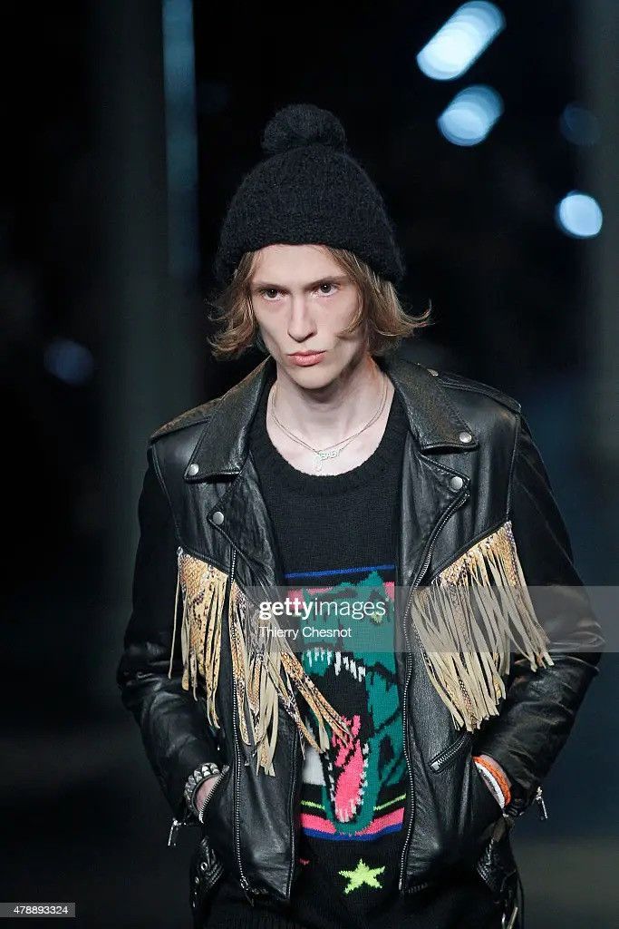 Saint Laurent Paris SAINT LAURENT PARIS BY HEDI SLIMANE 16SS PYTHON LEATHER JKT Size US S / EU 44-46 / 1 - 7 Thumbnail