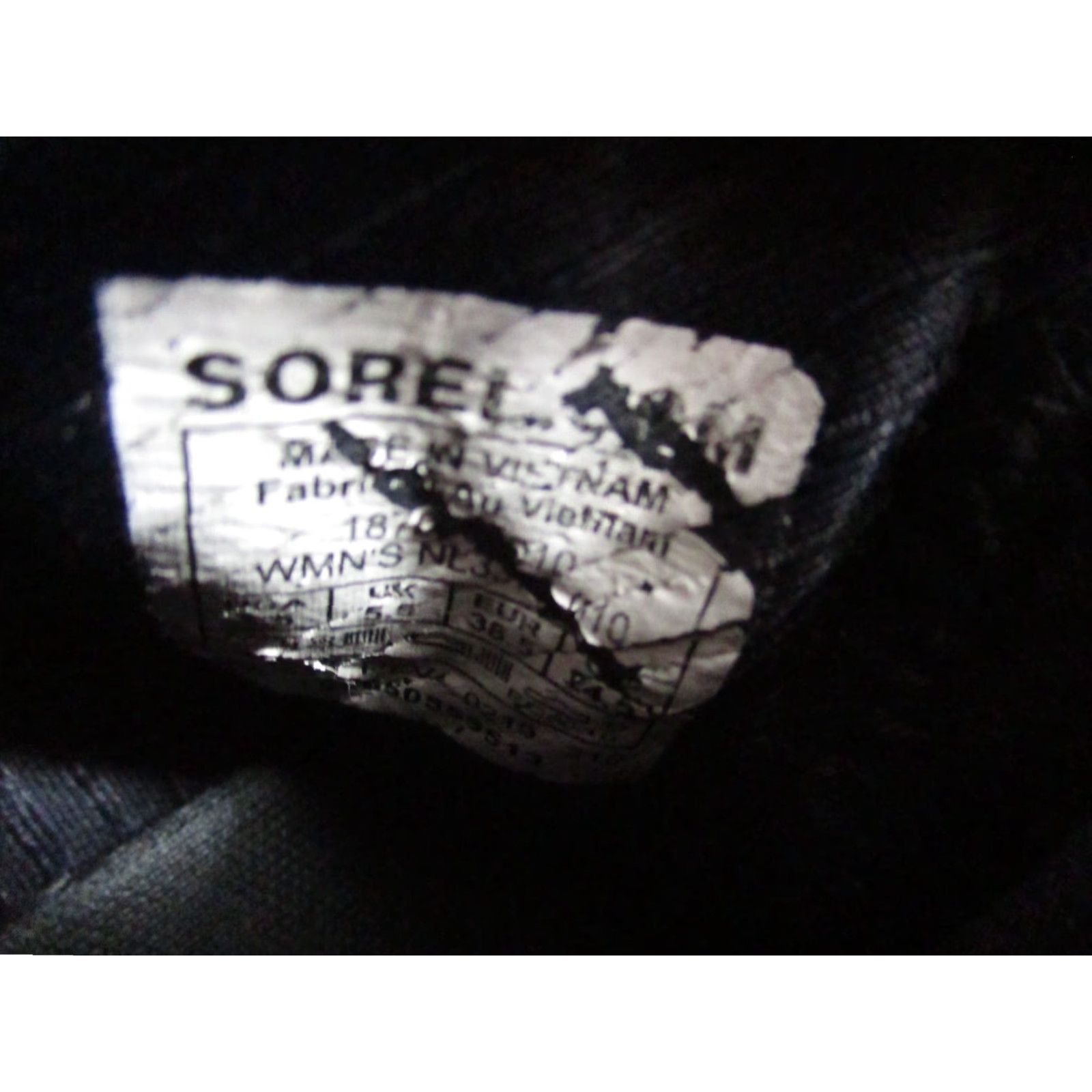 SOREL Sorel Women 7.5 M Kinetic Sneak Knit Black Sneaker Scalloped Sole Stretch Strap Size US 8 / IT 38 - 7 Thumbnail