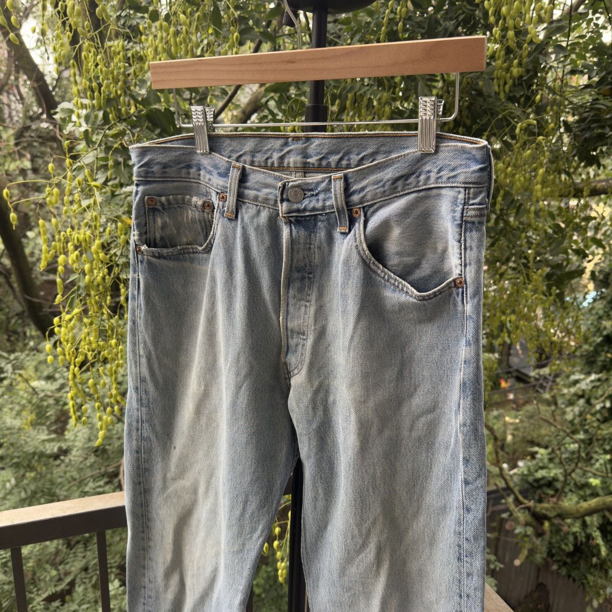 Levi's 90s Levi's 501 Faded Jeans ERD Grunge Chrome Distressed Size US 31 - 3 Thumbnail