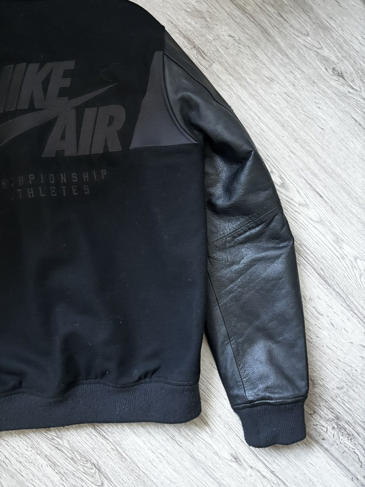 Nike NIKE Destroyer Leather & Wool Varsity Jacket 802644-010 Size US S / EU 44-46 / 1 - 18 Thumbnail