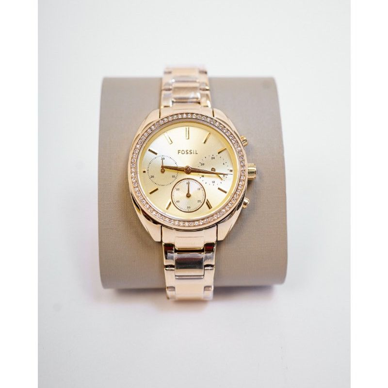 Fossil Fossil BQ3658 Women Gold-Toned Analogue Chronograph Watch Size 34 - 1 Thumbnail