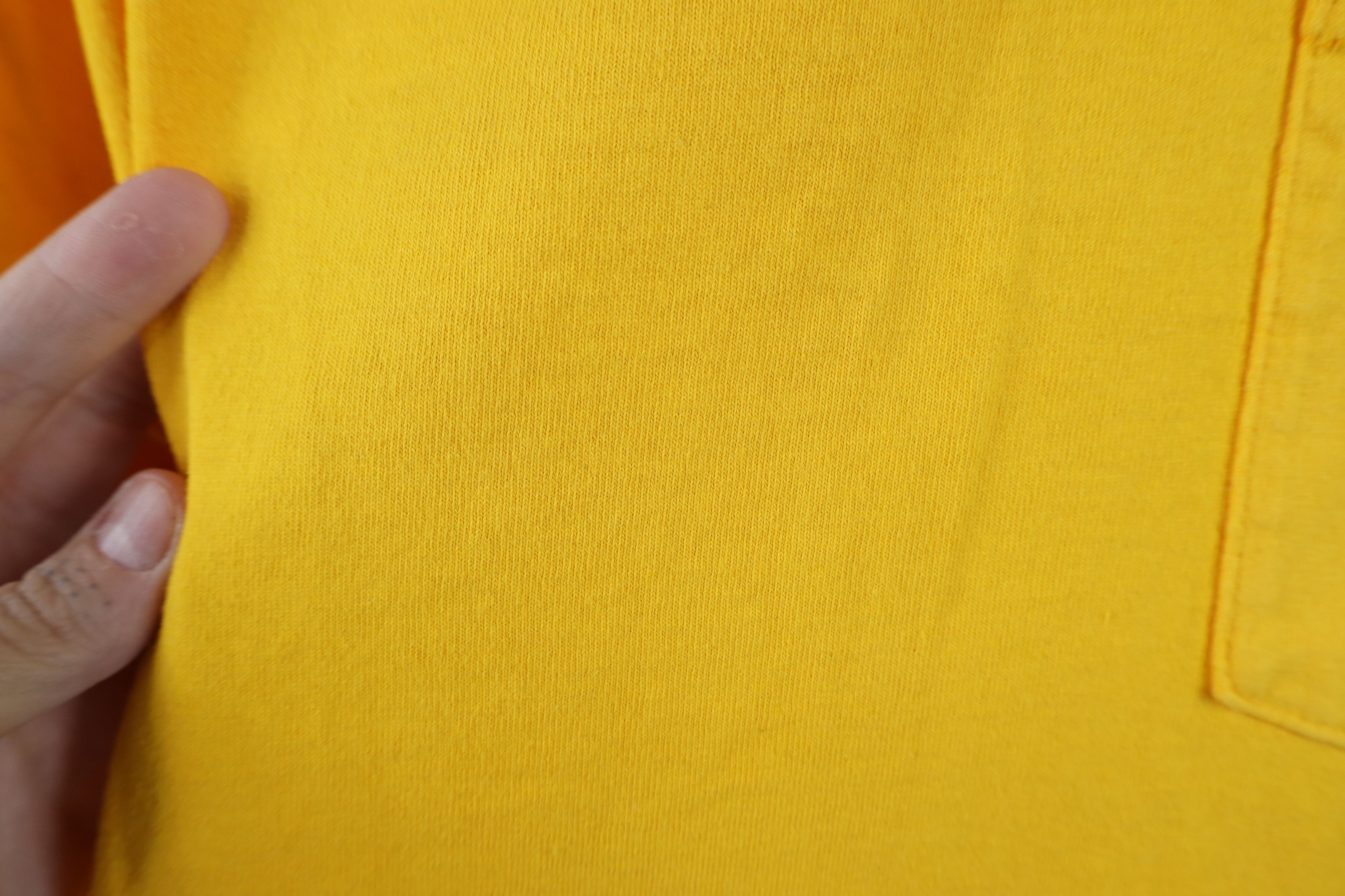 Dickies Vintage 90s Dickies Spell Out Pocket T-Shirt Yellow Cotton Size US L / EU 52-54 / 3 - 6 Thumbnail