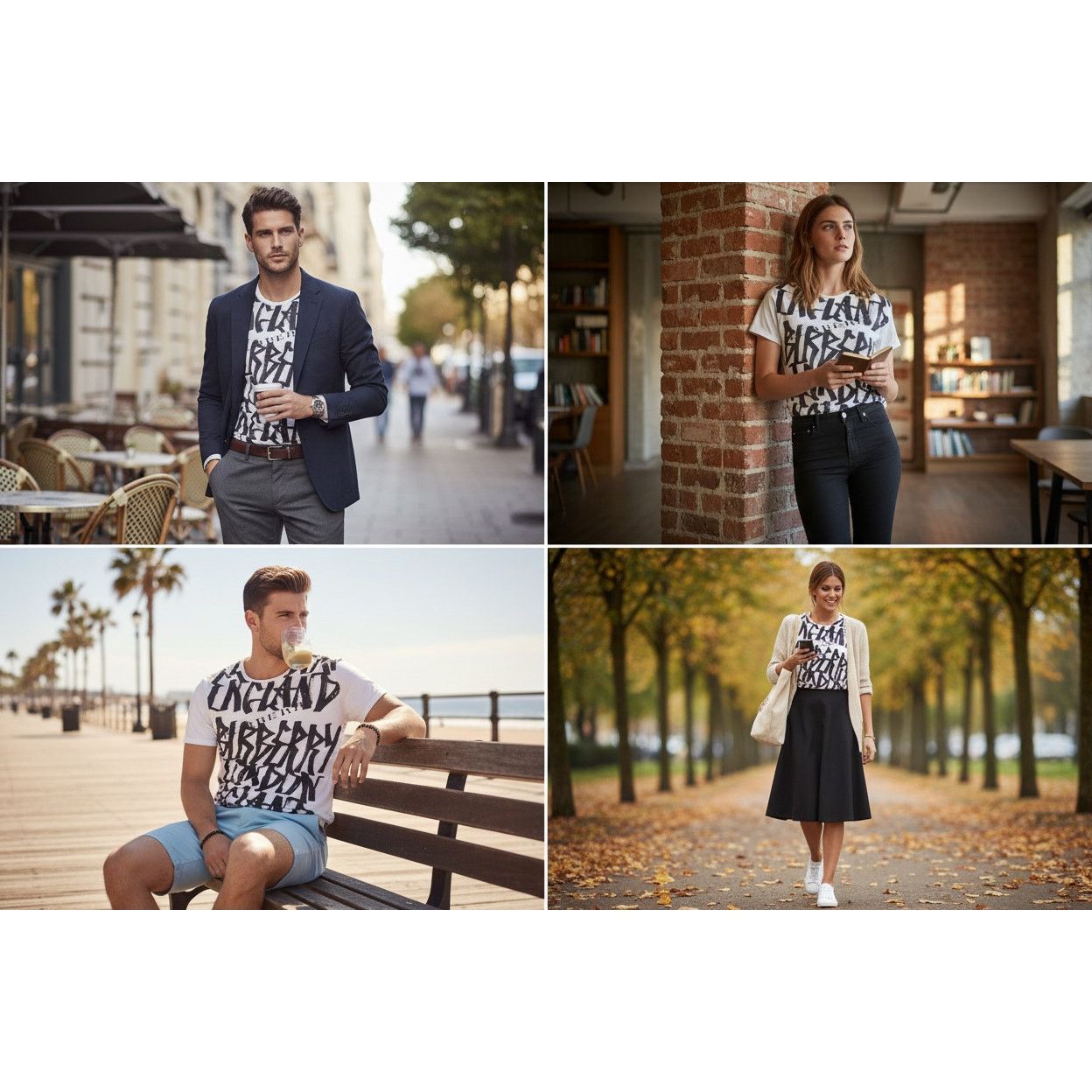 Burberry Burberry Boulder Graphic Cotton T-shirt Unisex Size Small Size US S / EU 44-46 / 1 - 2 Thumbnail