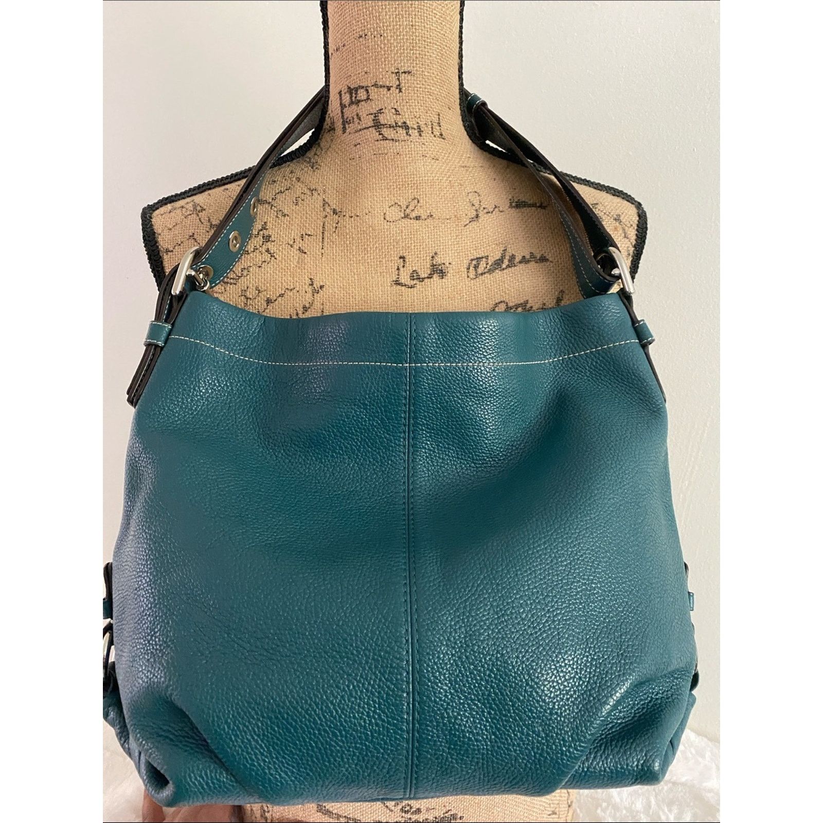 Coach Coach Convertible Duffle Hobo Bag in Bright Jade Size ONE SIZE - 15 Thumbnail