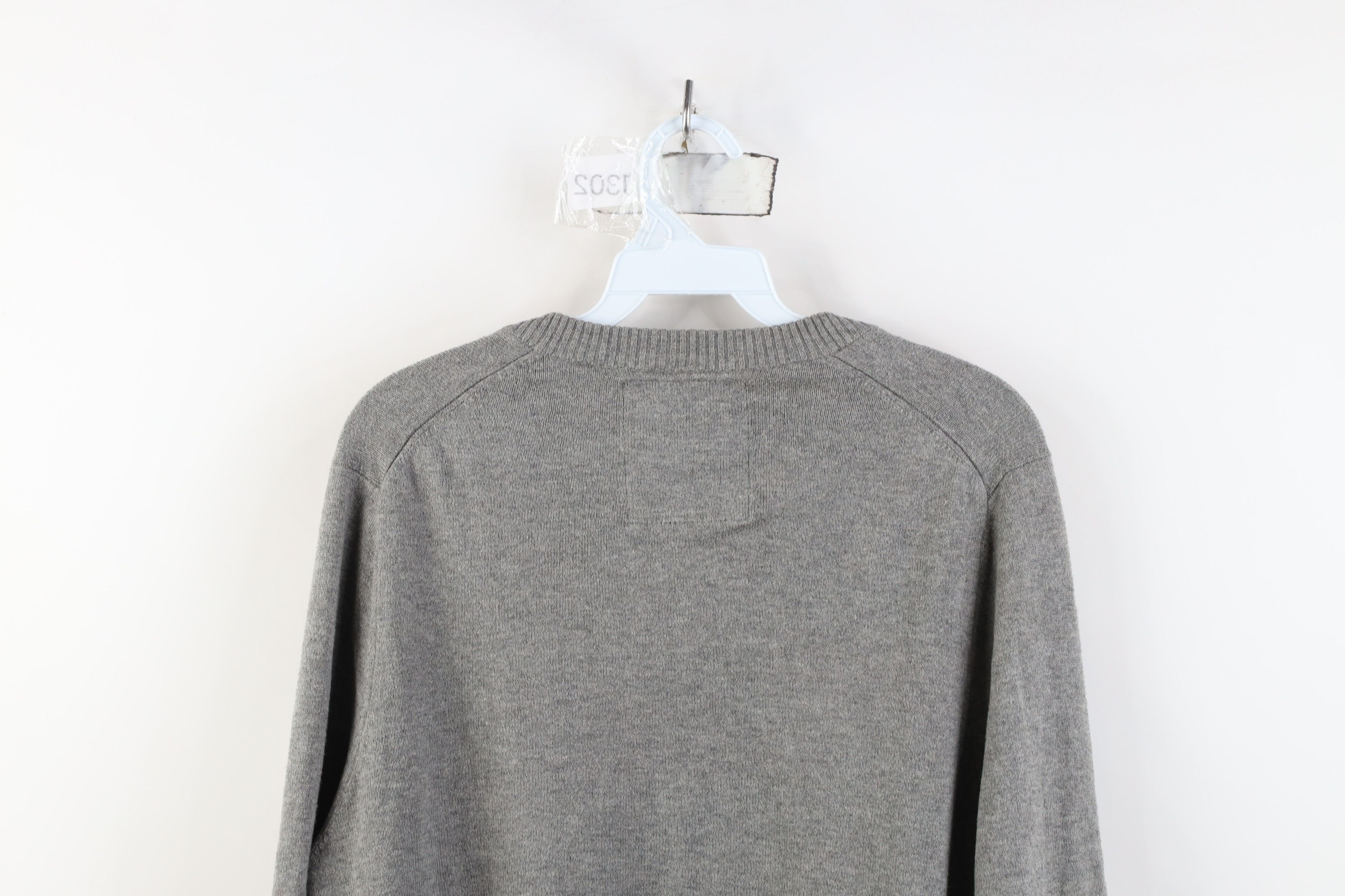 Abercrombie & Fitch Vintage Y2K Abercrombie & Fitch Knit V-Neck Sweater Gray Size US L / EU 52-54 / 3 - 11 Thumbnail
