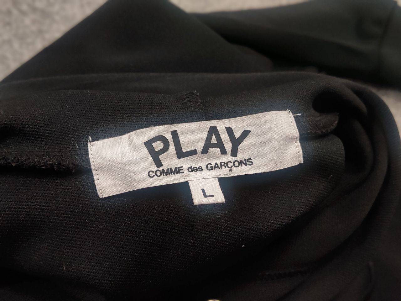 Comme des Garcons Comme Des Garcons Play Japan Black Red Heart Logo Hoodie Size L / US 10 / IT 46 - 13 Thumbnail