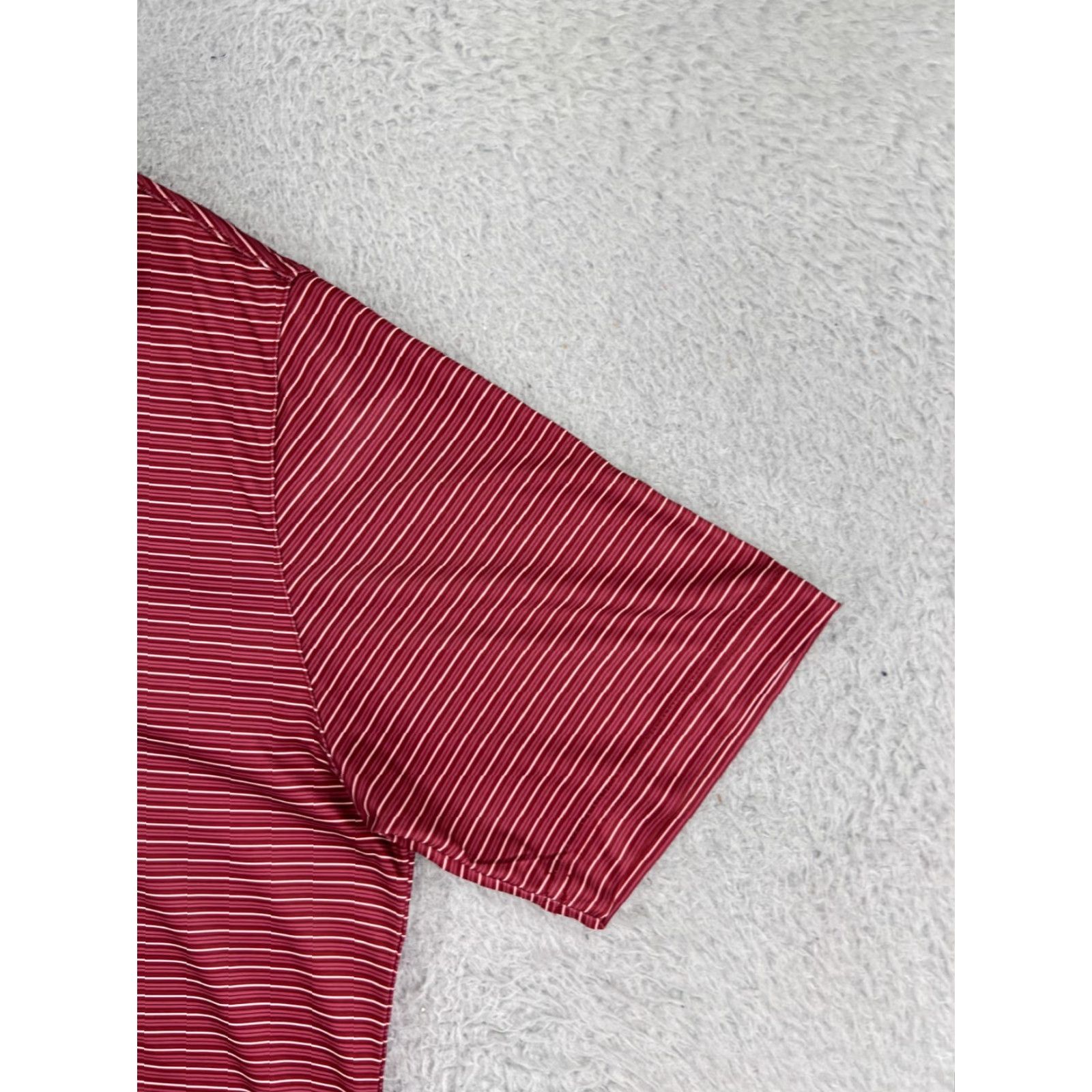 Vintage VINTAGE Greg Norman Polo Shirt Mens M Red Stripe Short Sleeve Golf Polyester Size US M / EU 48-50 / 2 - 5 Thumbnail