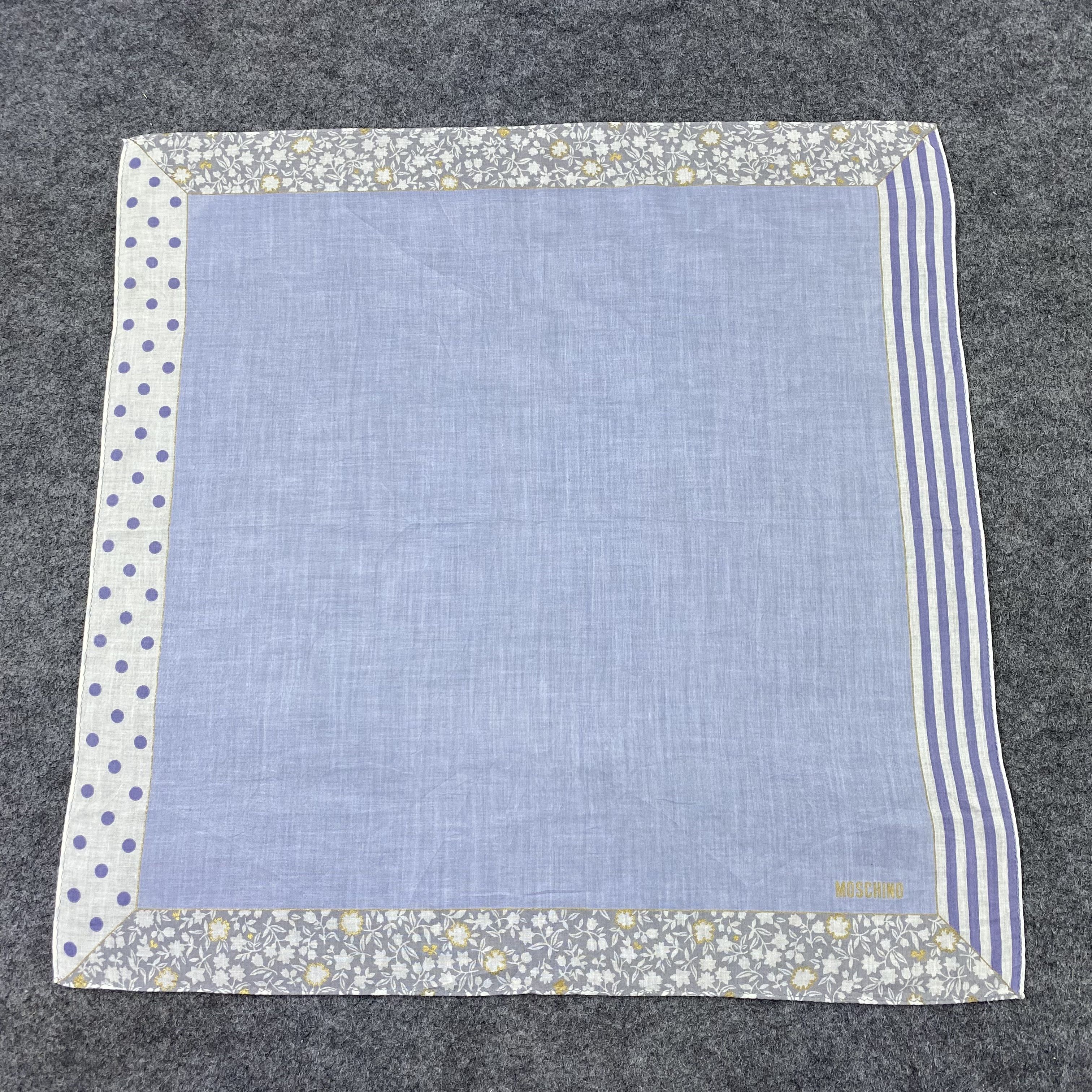 Moschino × Vintage Vintage Moschino Handkerchief / Bandana / Neckerchief-B1150 Size ONE SIZE - 3 Thumbnail