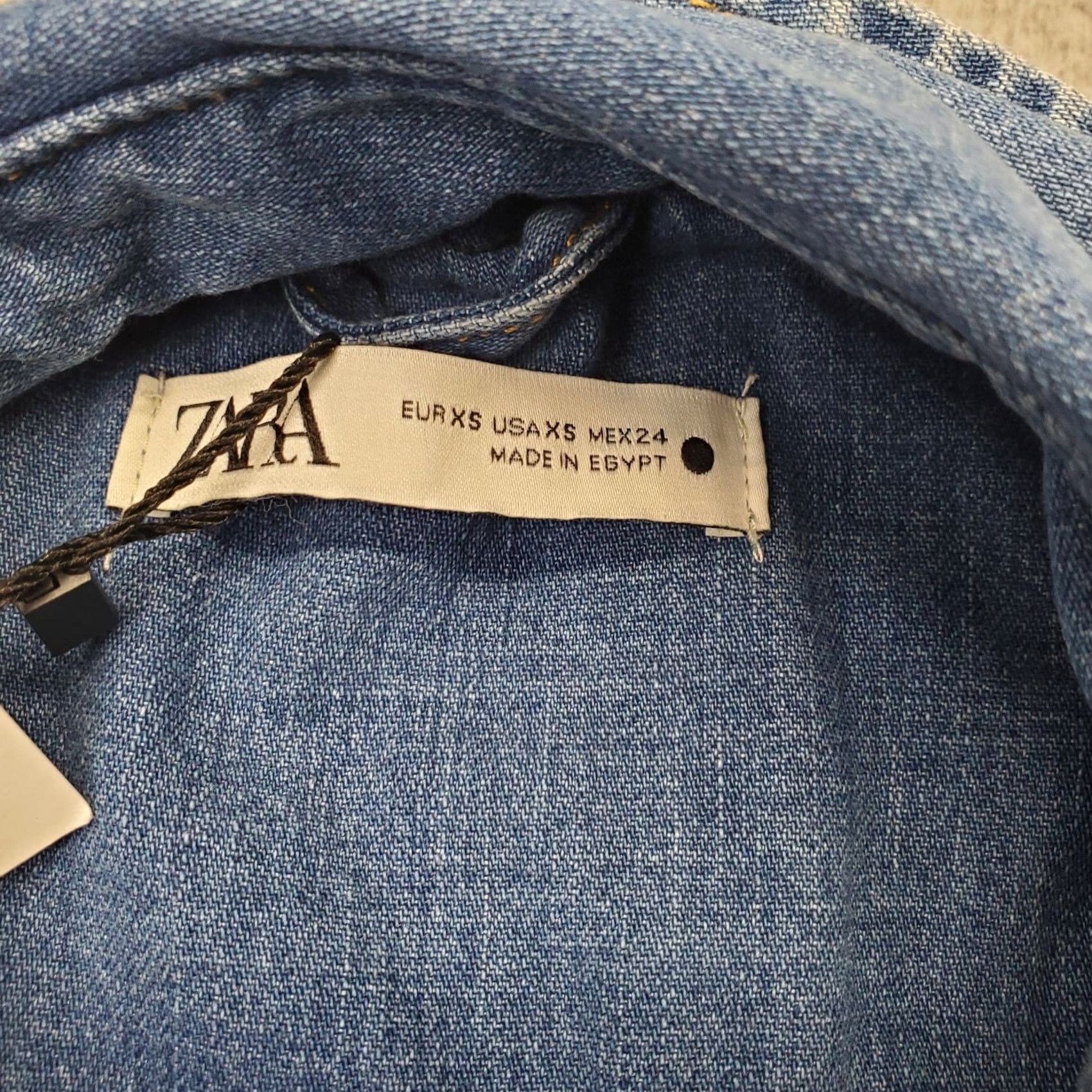 Zara Zara Casual Shirt Mens XS Blue Denim Relaxed Fit Long-Sleeve Collared Button Up Size US XS / EU 42 / 0 - 6 Thumbnail
