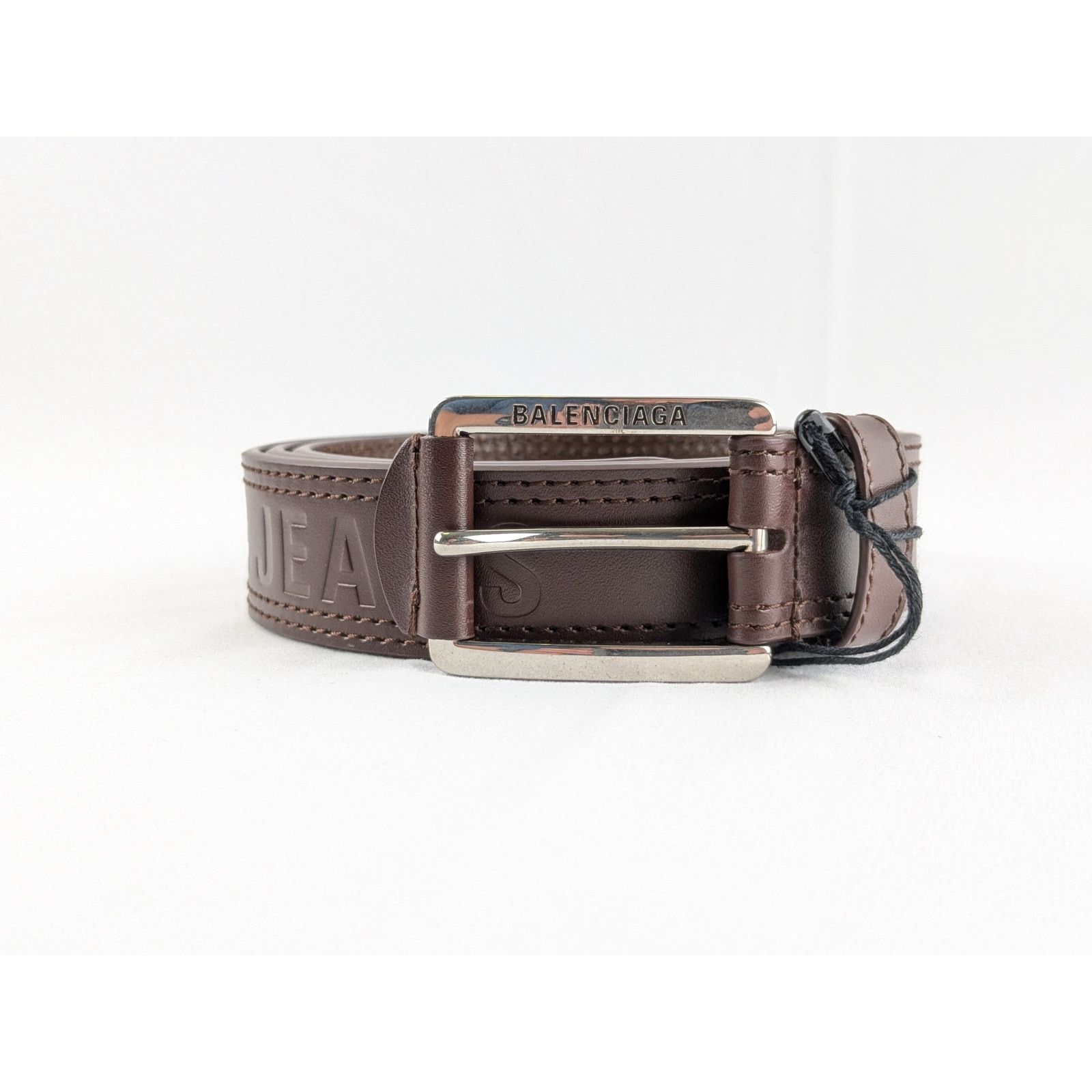 o1rshd1 Q:2 /Size:100cm/ Natural Calf AS Jeans Stitch Belt