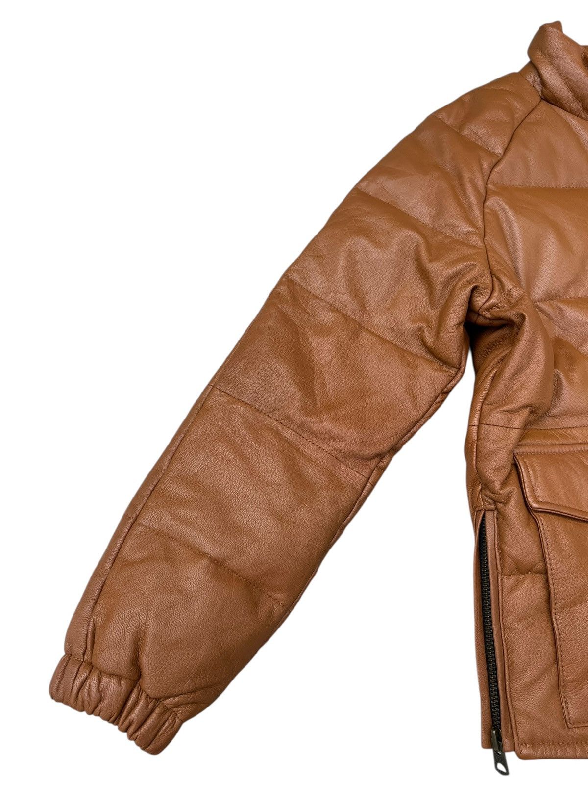 JACKROSE Jackrose Goatskin Leather Down Feather Puffer Jacket Size US M / EU 48-50 / 2 - 10 Thumbnail
