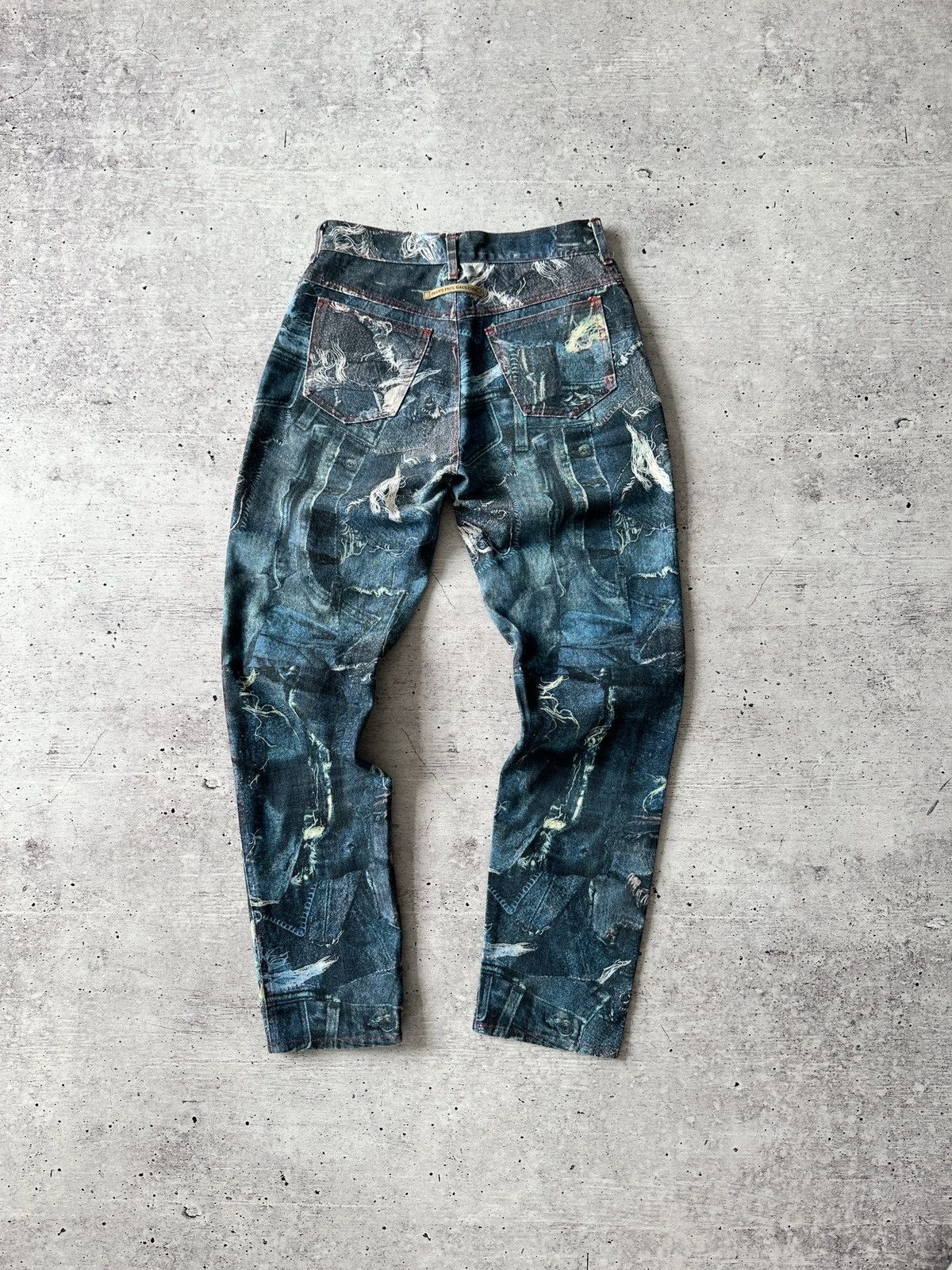 Japanese Brand × Jean Paul Gaultier Jean Paul Gaultier Insane Denim Jeans Pants Size 27" / US 4 / IT 40 - 2 Thumbnail