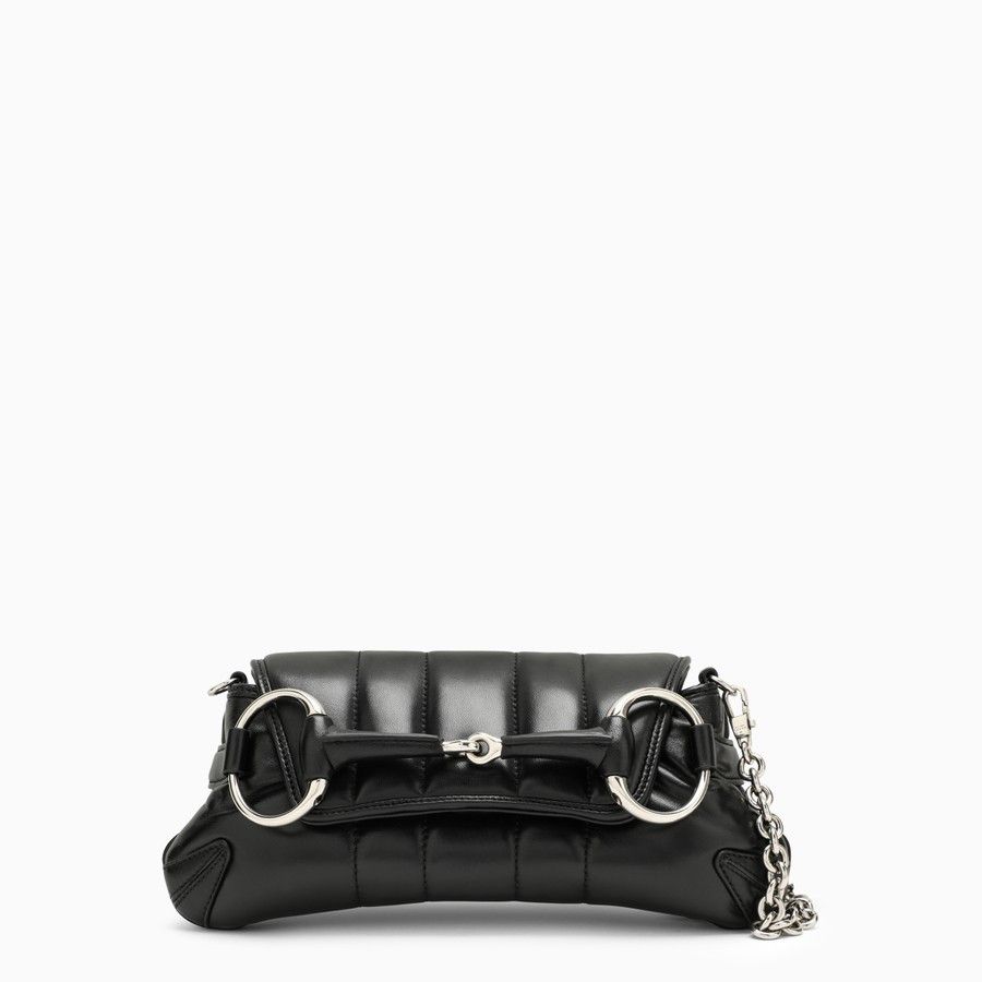 Gucci o1d2blof0824 Size: OS / Horsebit Chain Small Bag in Black Size ONE SIZE - 1 Thumbnail
