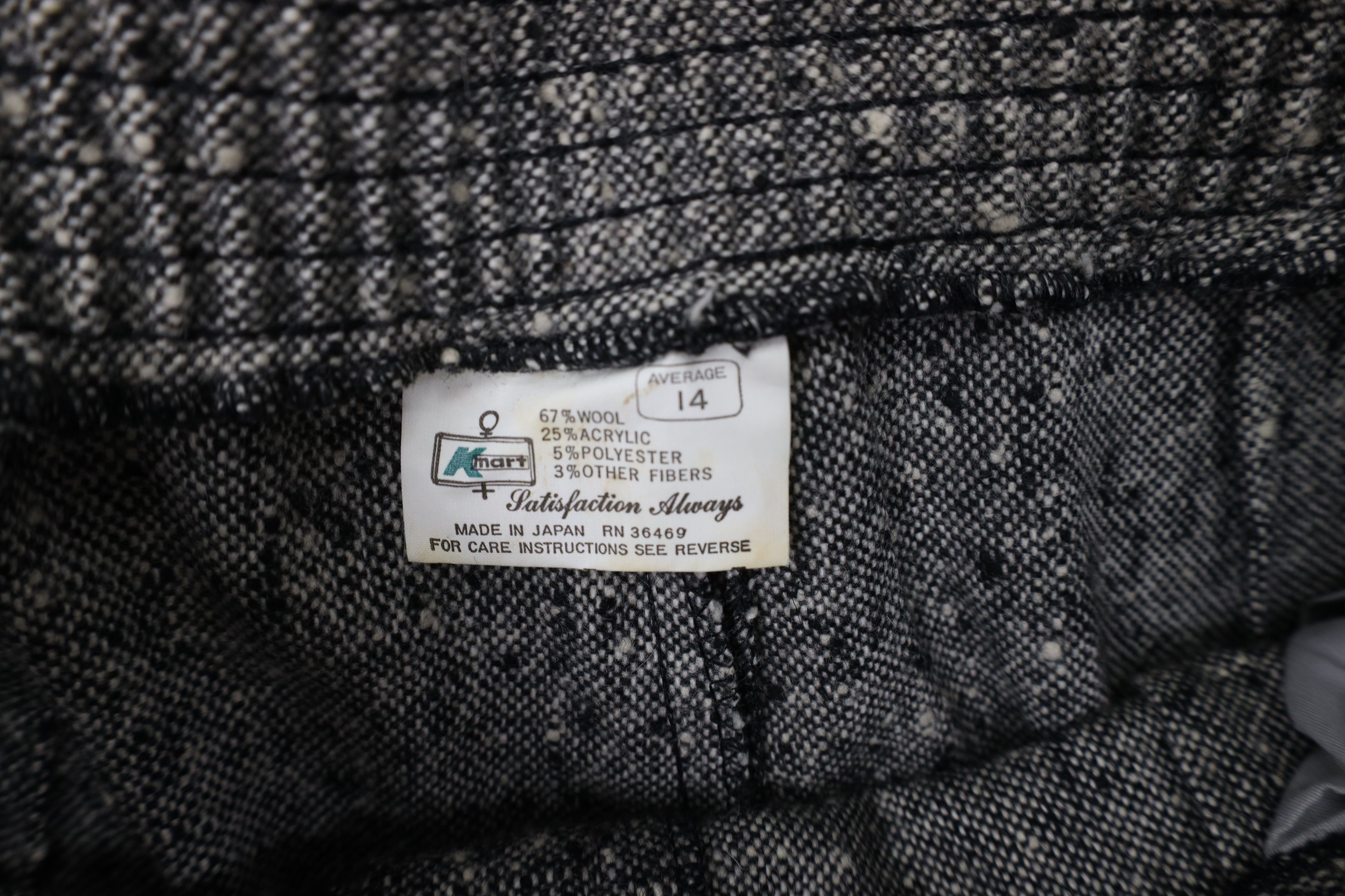 Vintage Vintage 70s Rockabilly Fleck Wool Tweed Bell Bottoms Pants Size 36" / US 14 / IT 50 - 7 Thumbnail