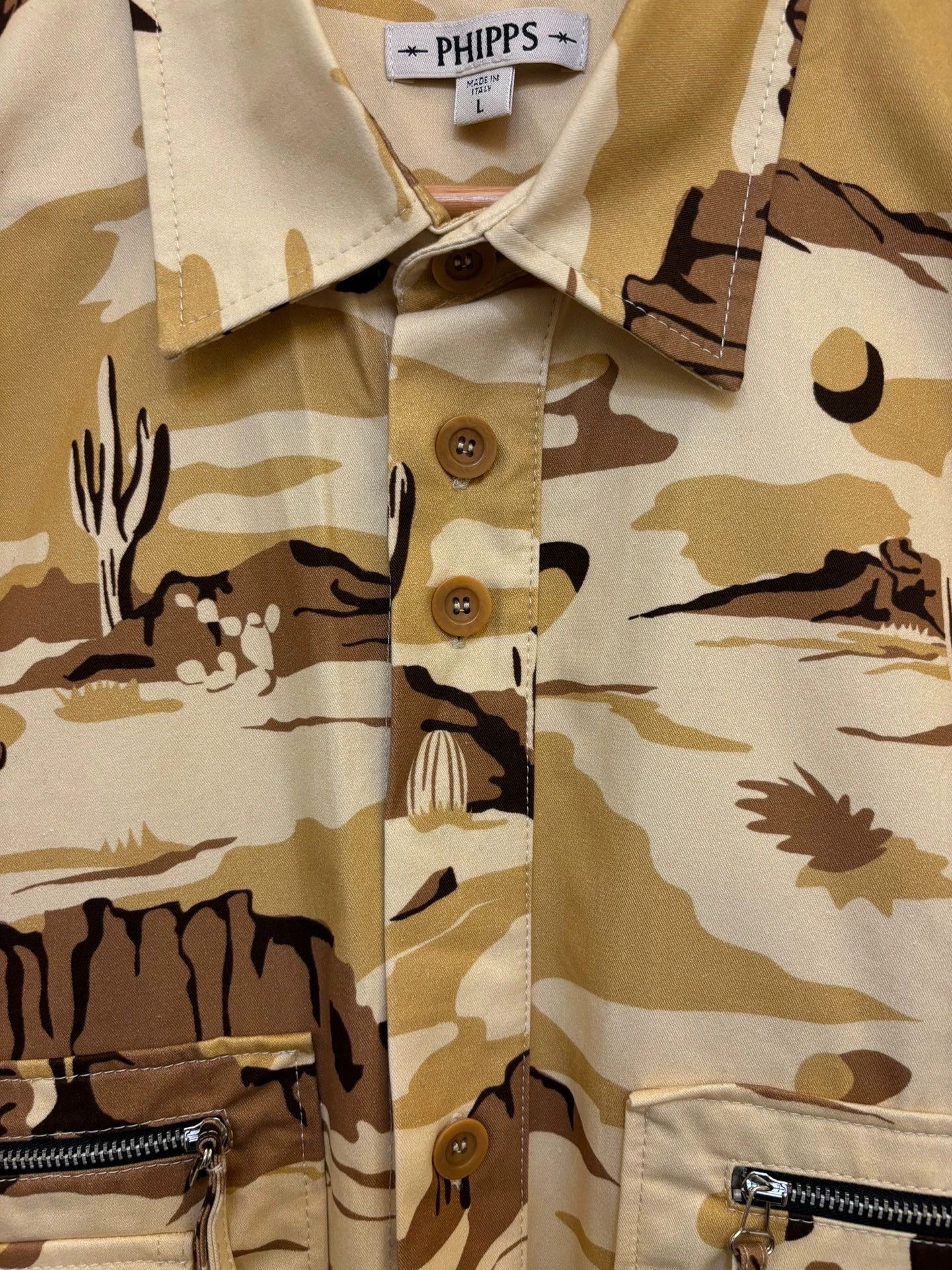 Phipps phipps Organic Cotton Desert Pattern Shirt Jacket L Size US L / EU 52-54 / 3 - 3 Thumbnail