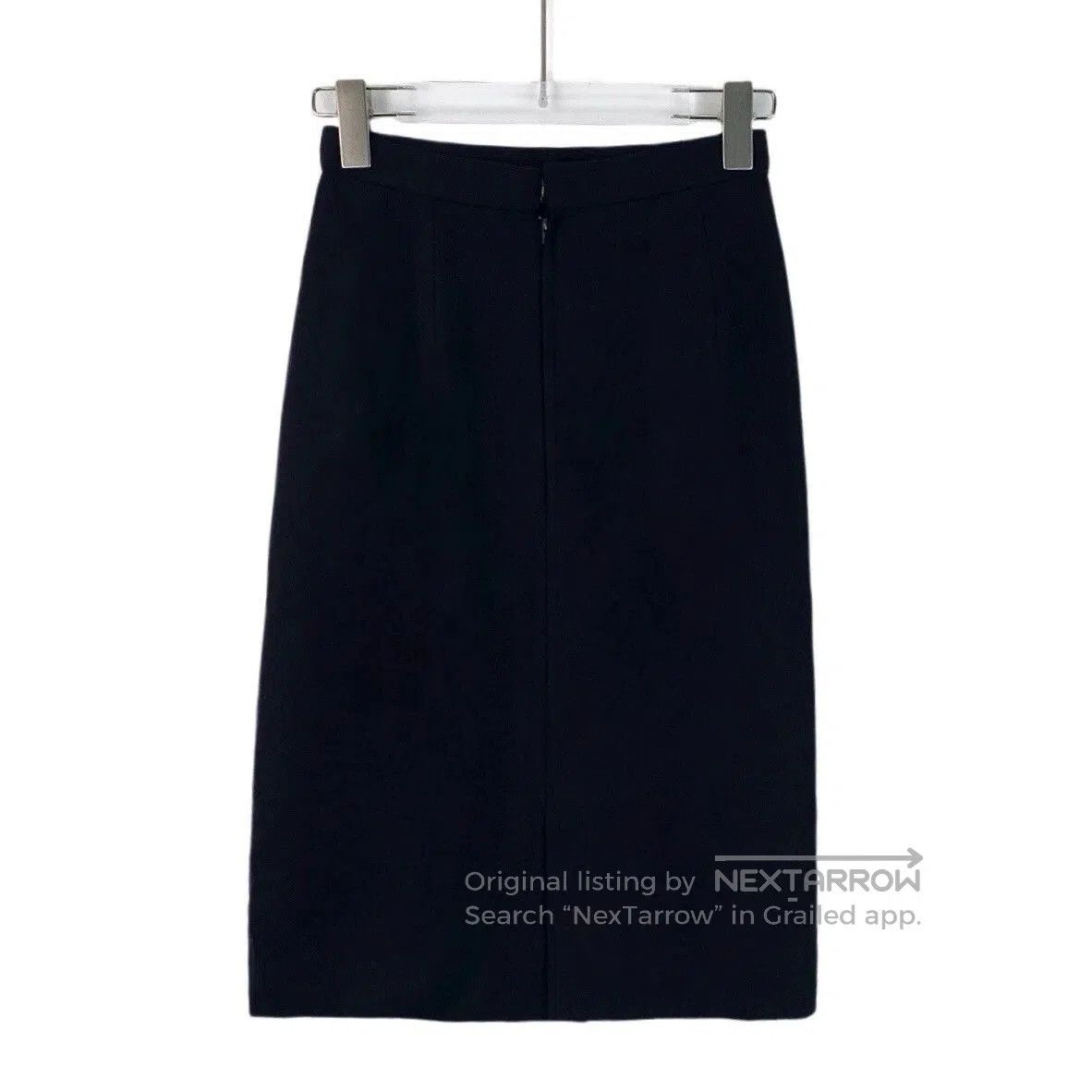 Dior navy wool casual midi skirt by dior. Size US 30 / EU 46 - 2 Thumbnail