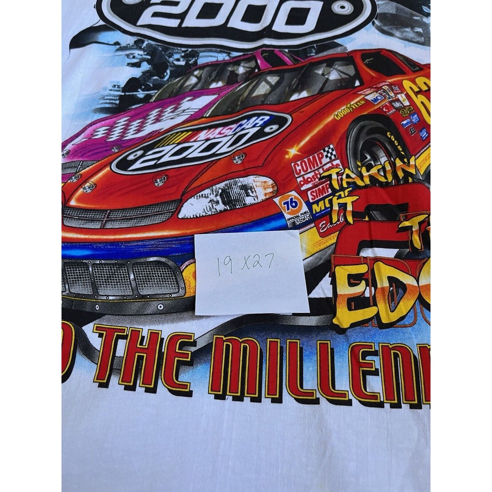 NASCAR VINTAGE NASCAR RACING MILLENNIUM 2000 90S Y2K GRAPHIC TEE Size US L / EU 52-54 / 3 - 9 Thumbnail