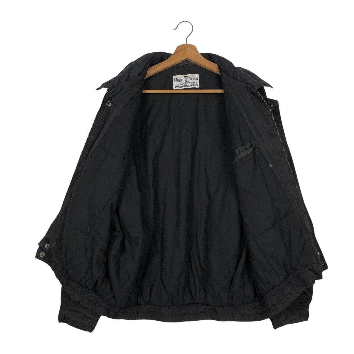 Japanese Brand 🔥ICONIC BLACK VINTAGE BOMBER JACKET PARACHUTE MONTE VISO Size US M / EU 48-50 / 2 - 15 Thumbnail